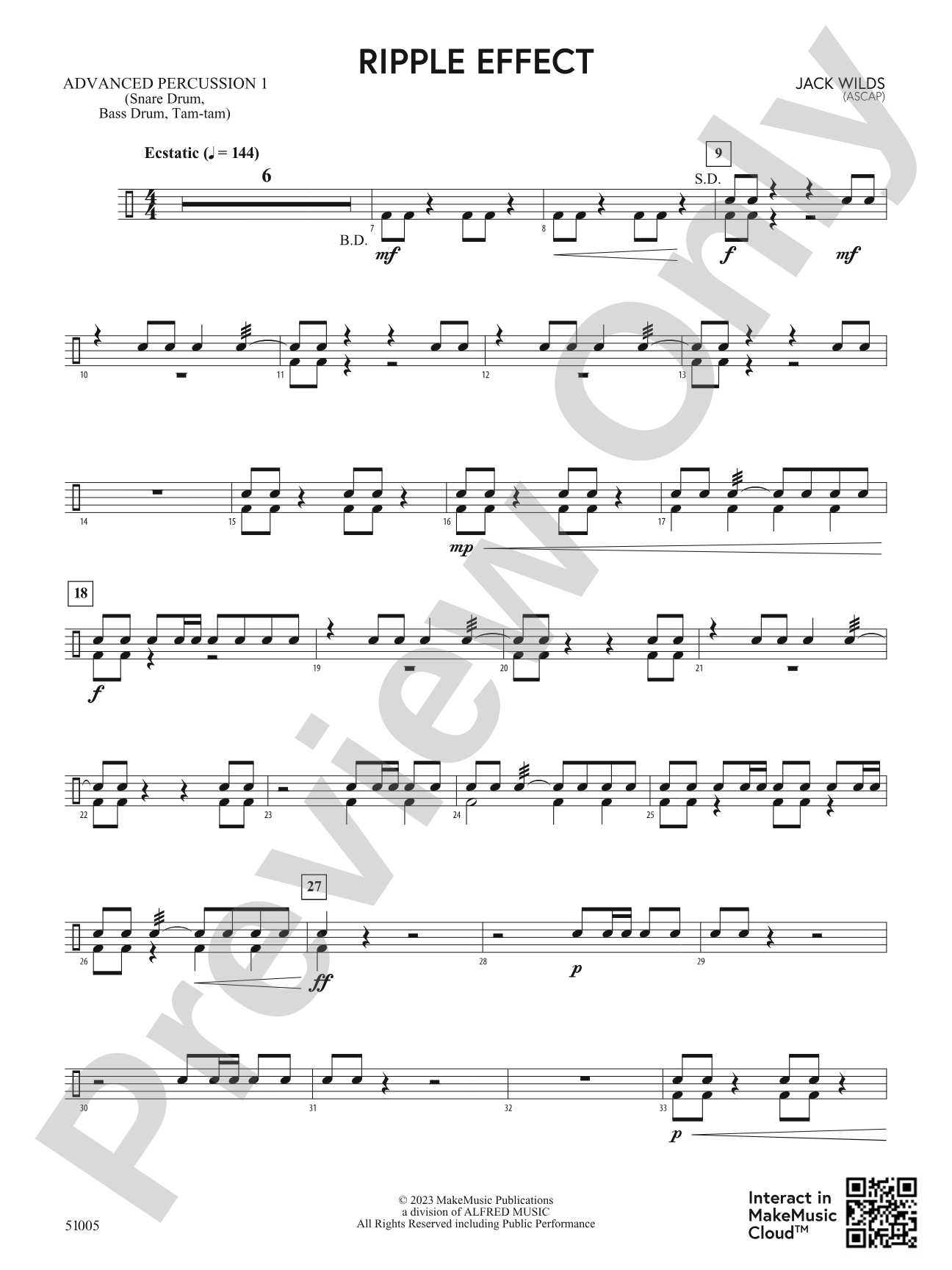 Ripple Effect: Advanced Percussion 1