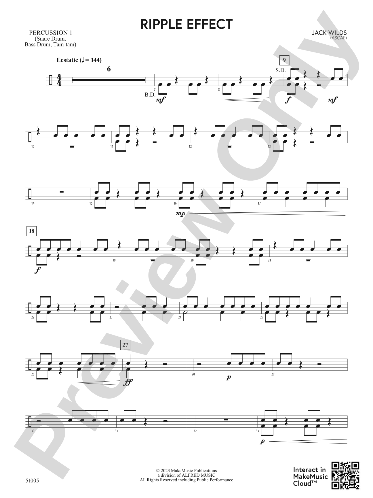 Ripple Effect: 1st Percussion