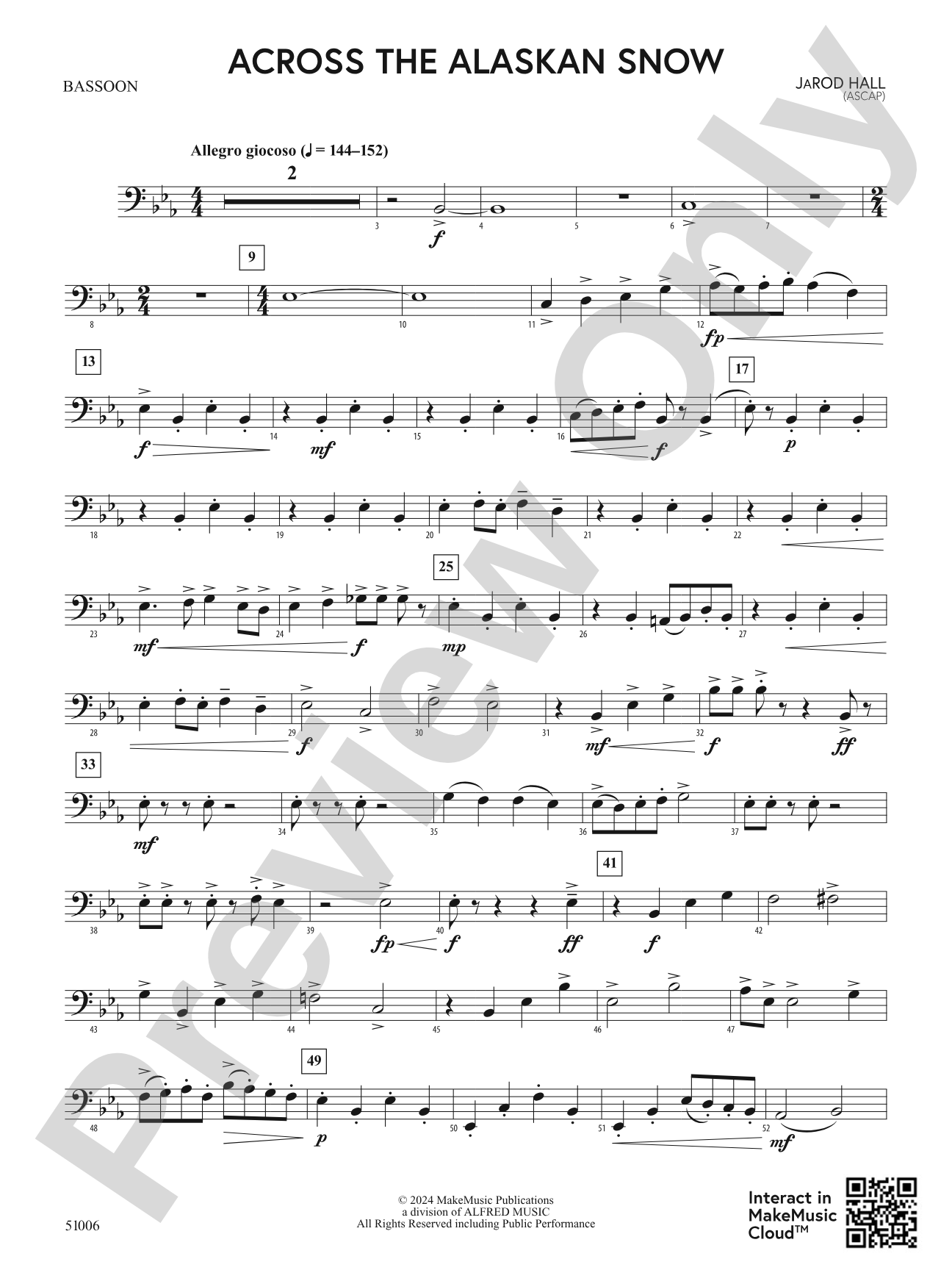 Across the Alaskan Snow: Bassoon