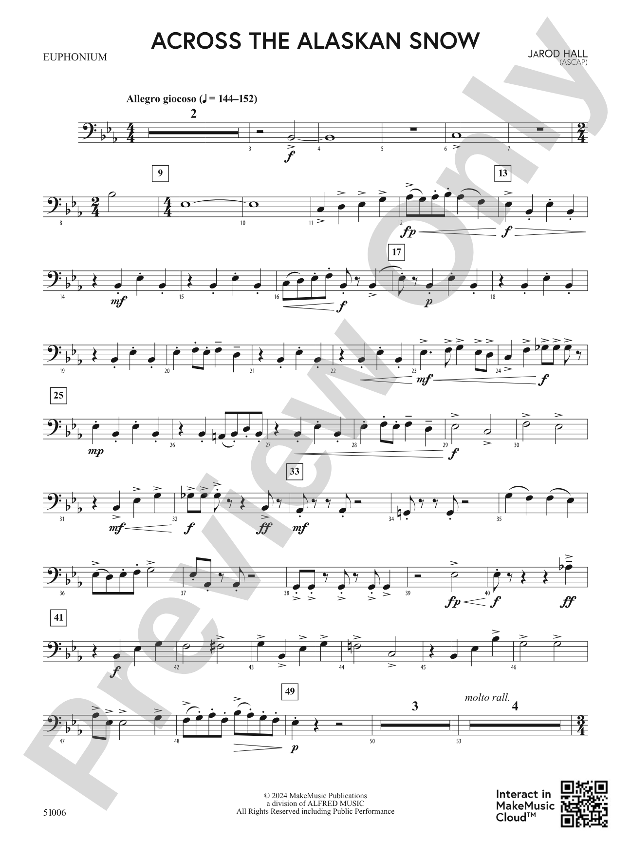 Across the Alaskan Snow: Baritone B.C.