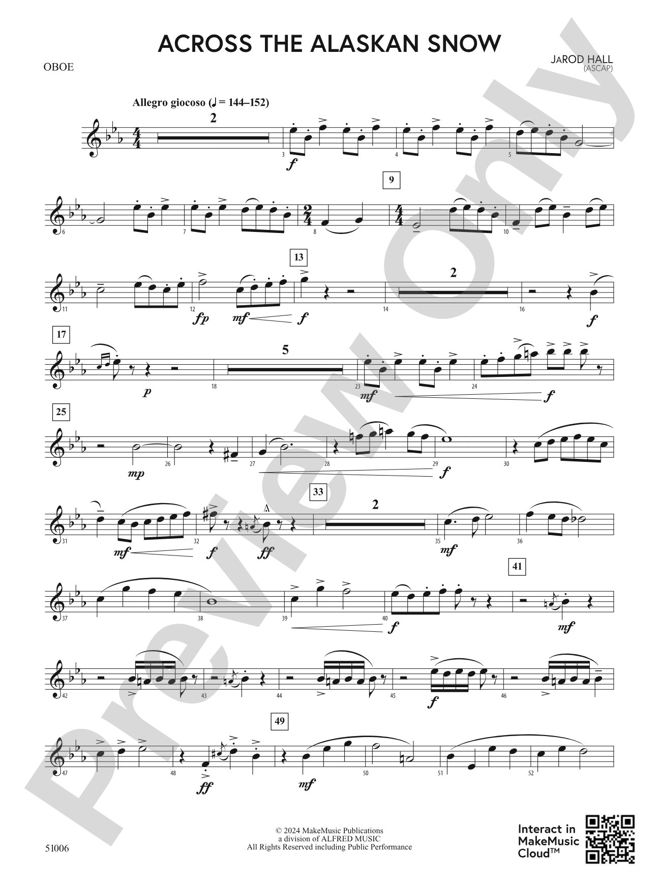 Across the Alaskan Snow: Oboe