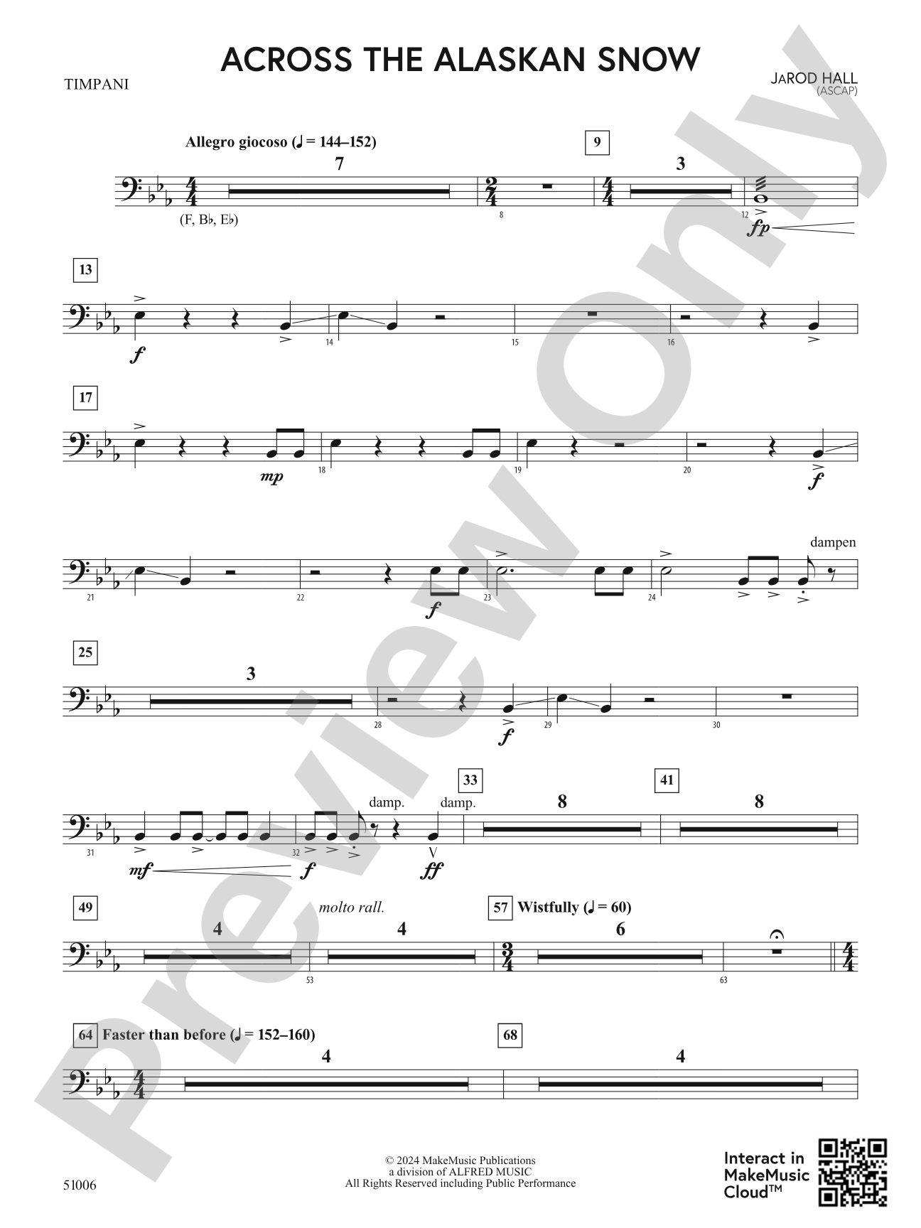 Across the Alaskan Snow: Timpani
