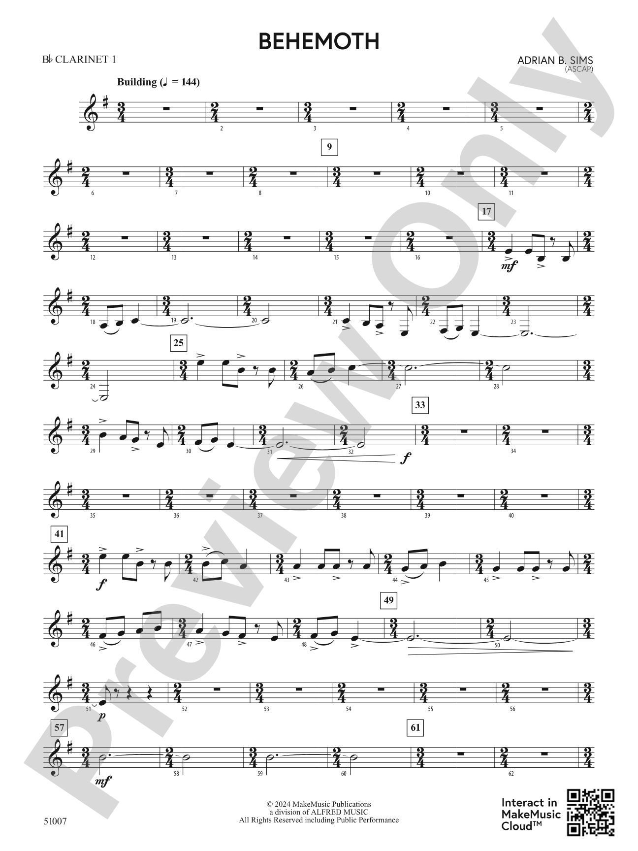Behemoth: 1st B-flat Clarinet