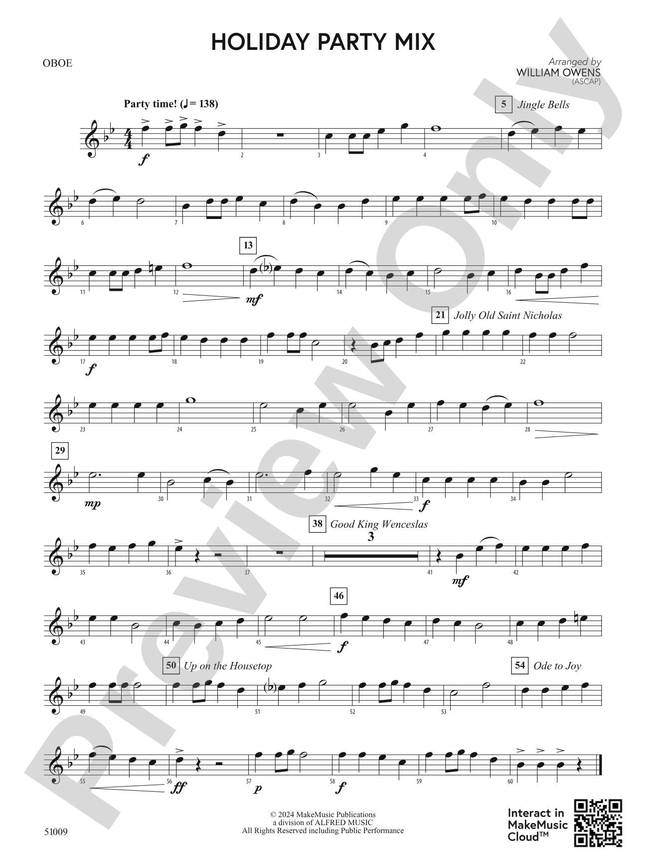 Holiday Party Mix: Oboe