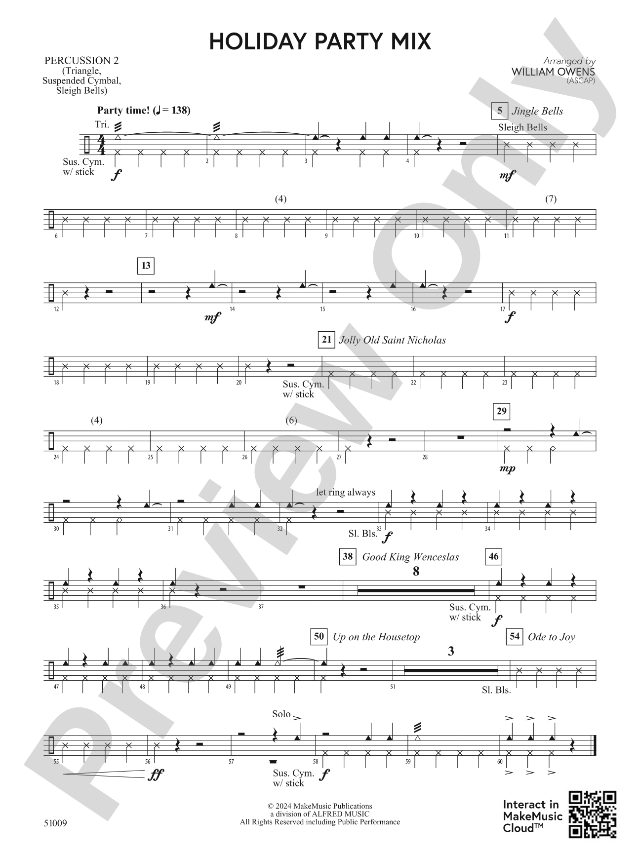 Holiday Party Mix: 2nd Percussion