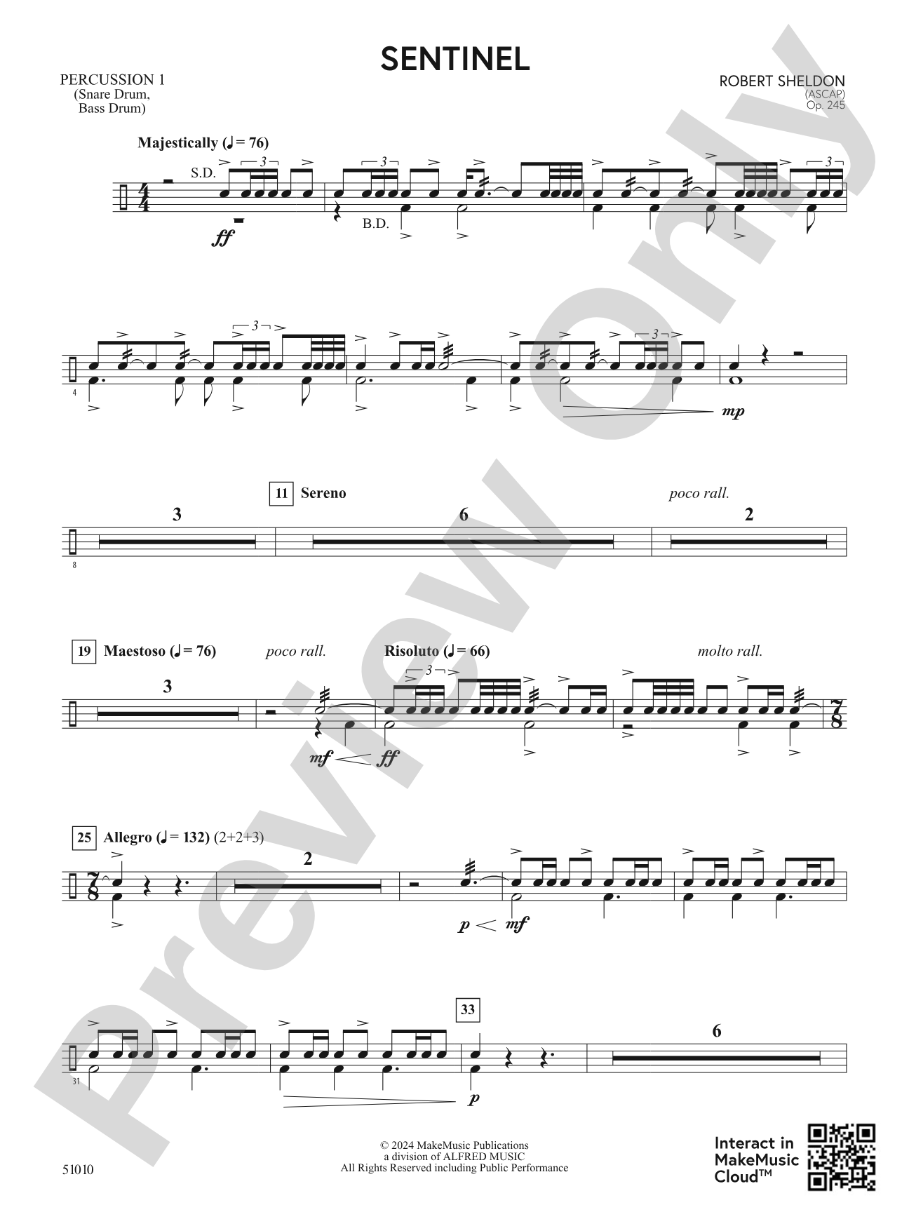Sentinel: 1st Percussion