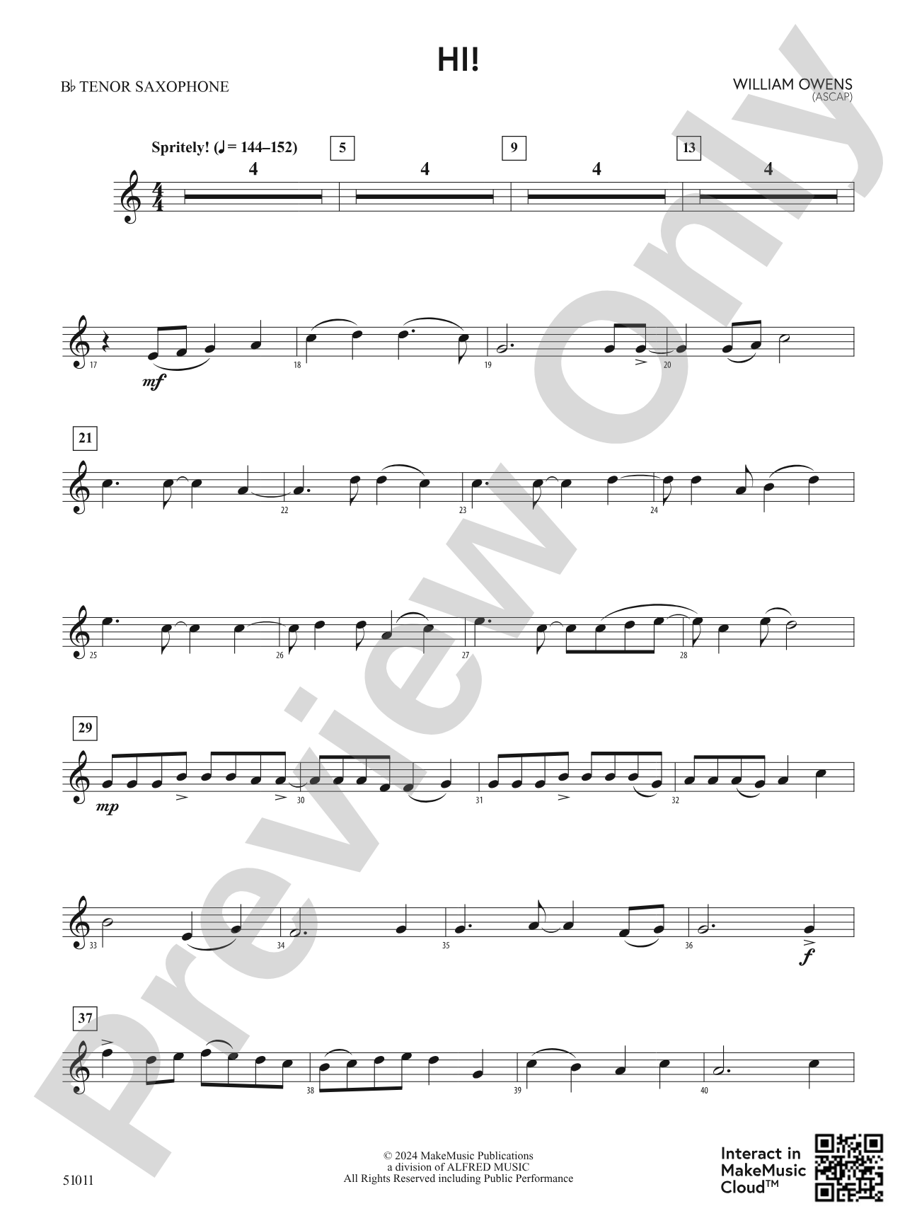 Hi!: B-flat Tenor Saxophone