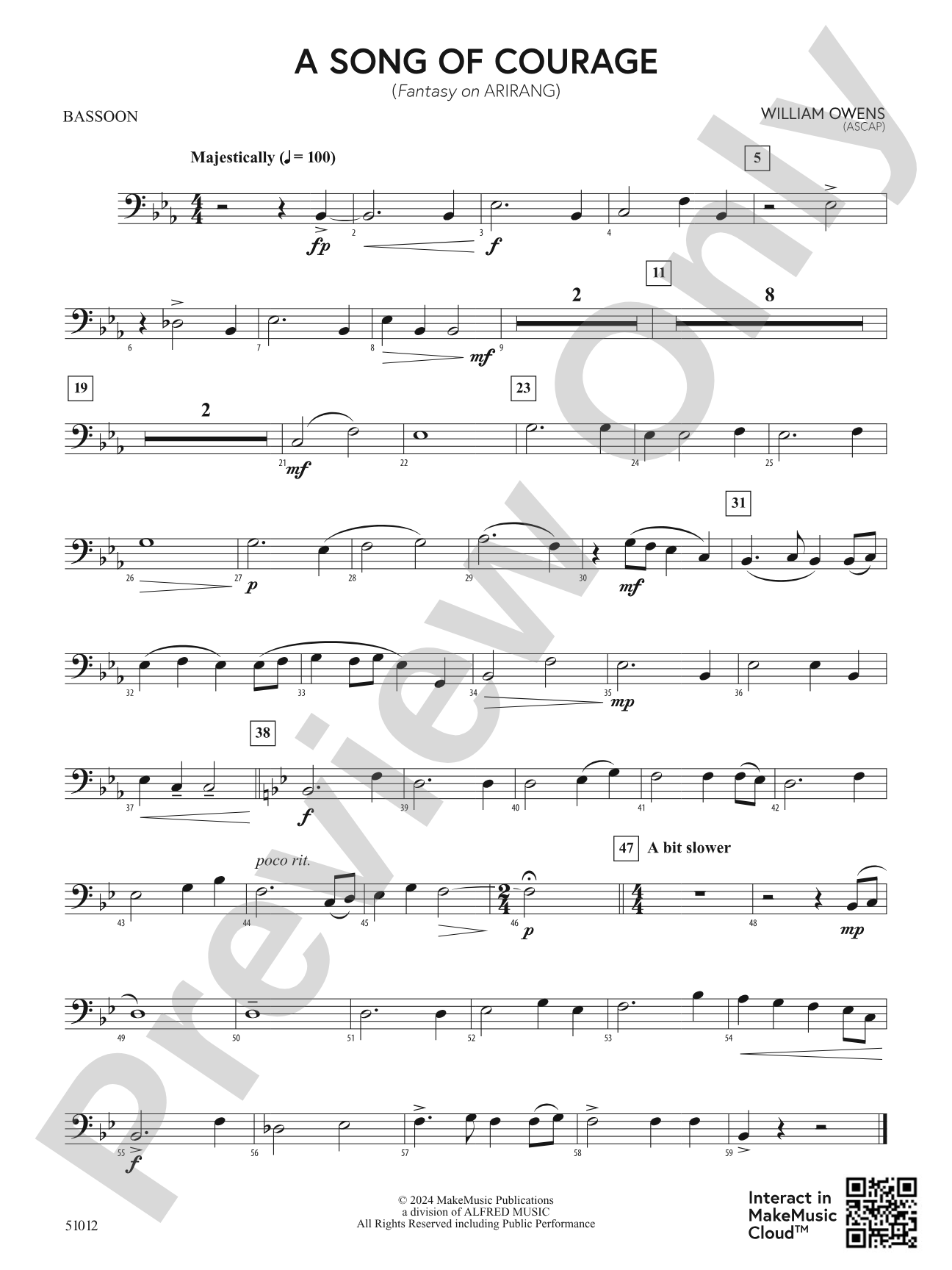 A Song of Courage: Bassoon