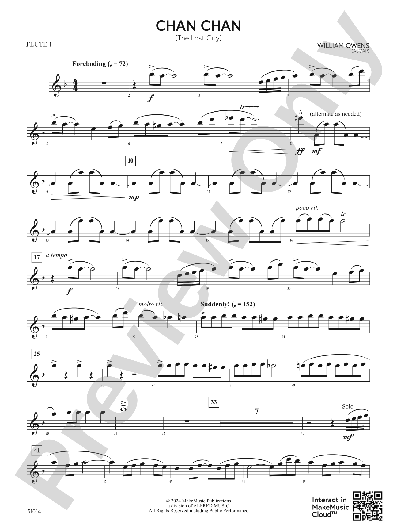Chan Chan: Flute