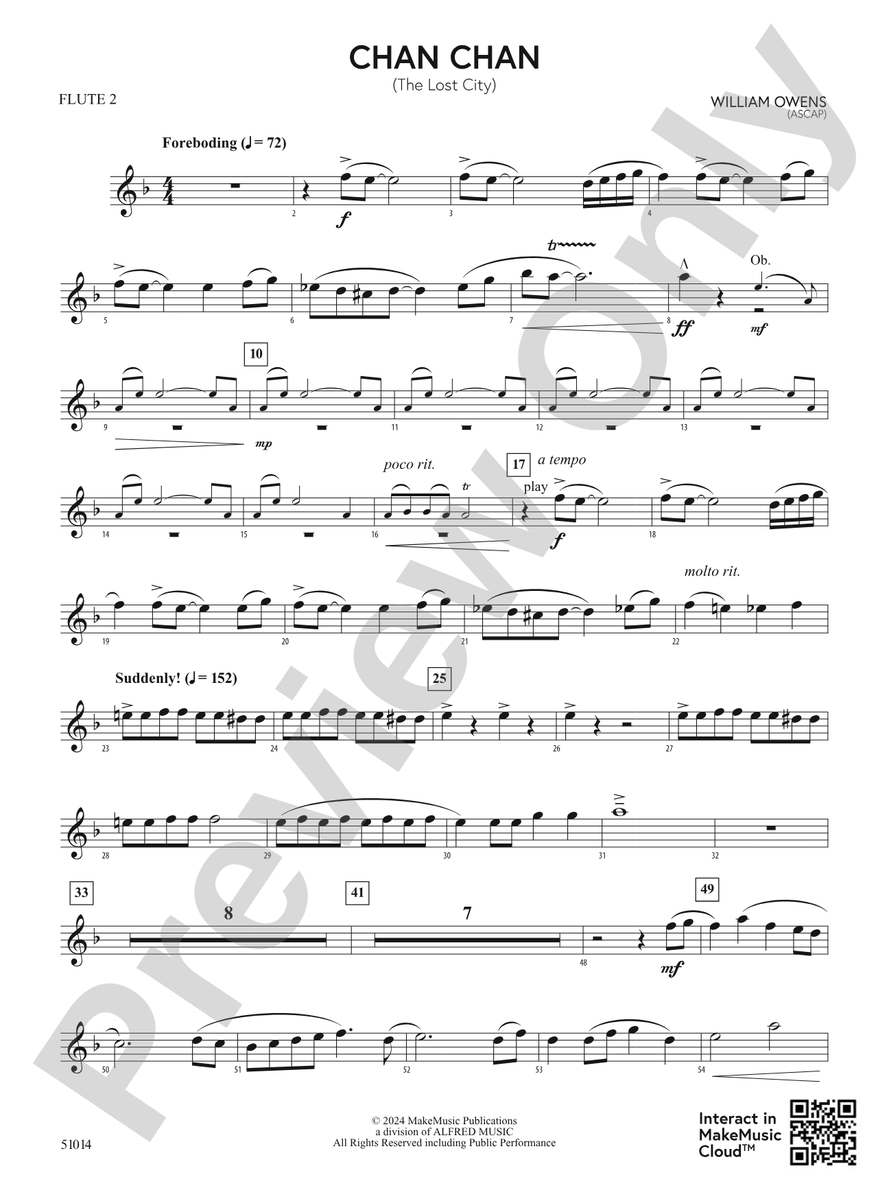 Chan Chan: 2nd Flute