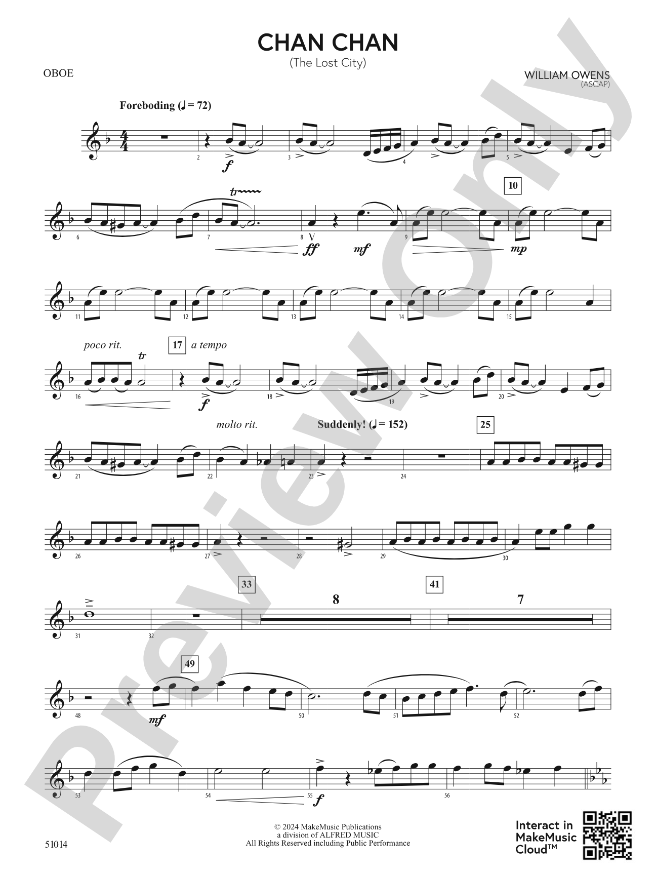Chan Chan: Oboe