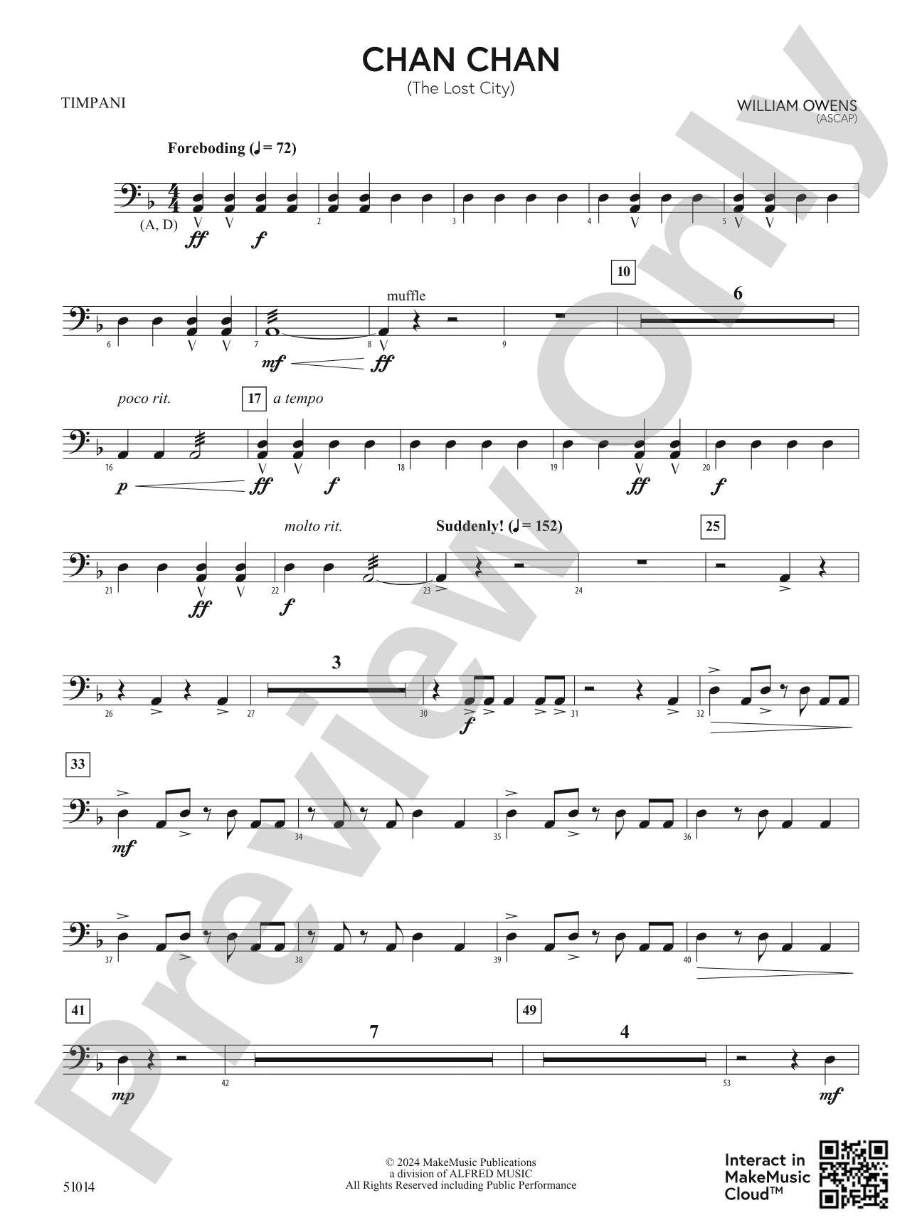 Chan Chan: Timpani