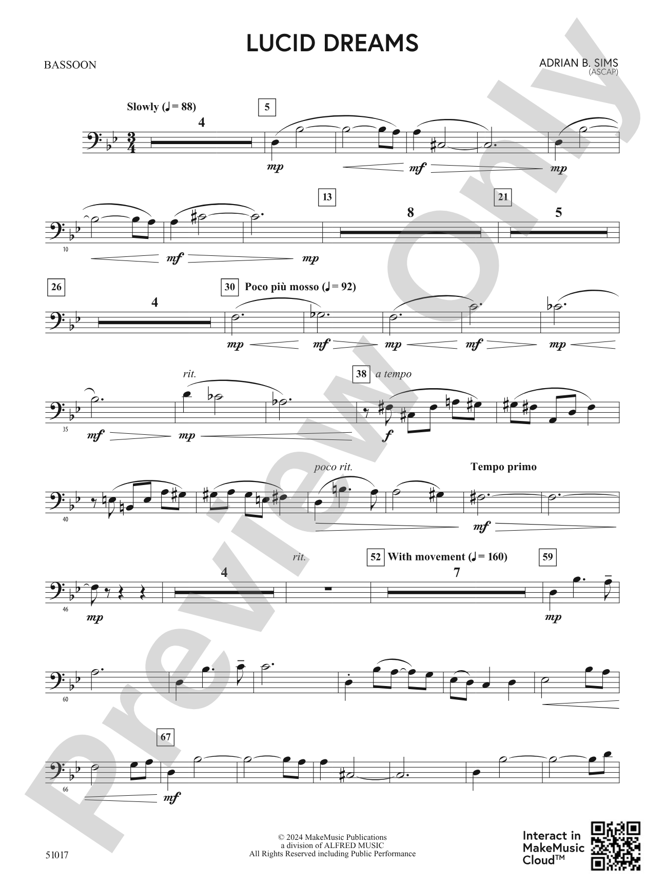 Lucid Dreams: Bassoon