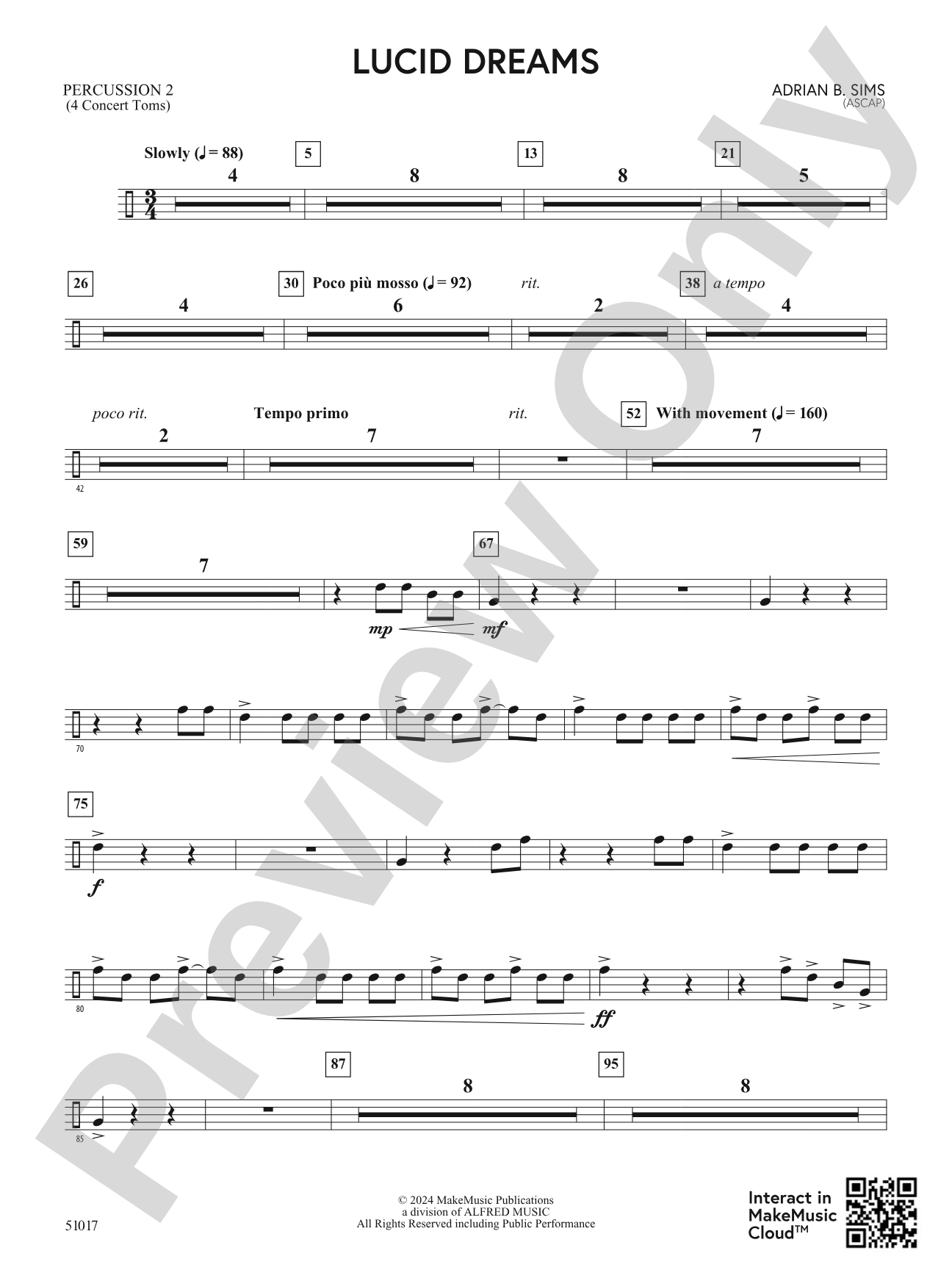 Lucid Dreams: 2nd Percussion