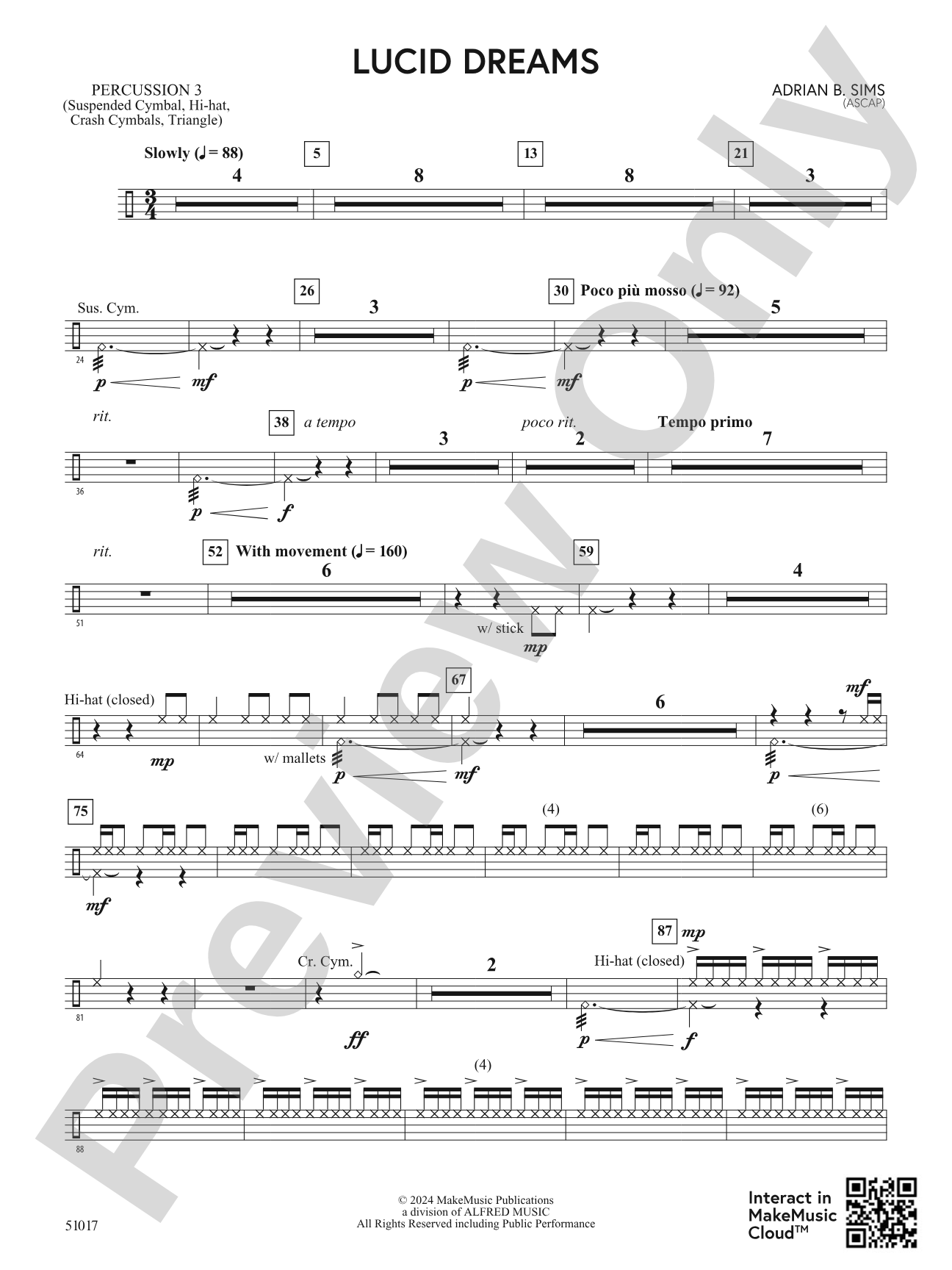 Lucid Dreams: 3rd Percussion