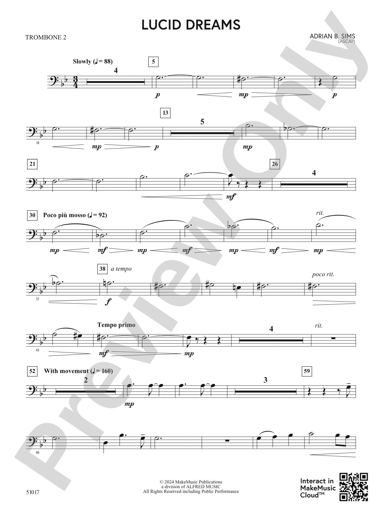 Lucid Dreams: 2nd Trombone