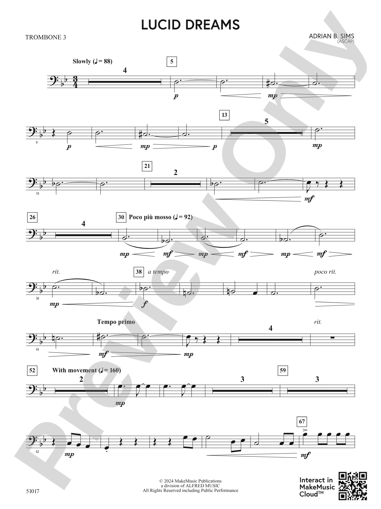 Lucid Dreams: 3rd Trombone