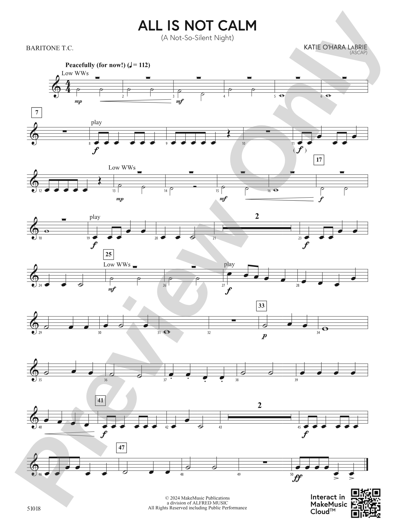 All is NOT Calm: Baritone T.C.
