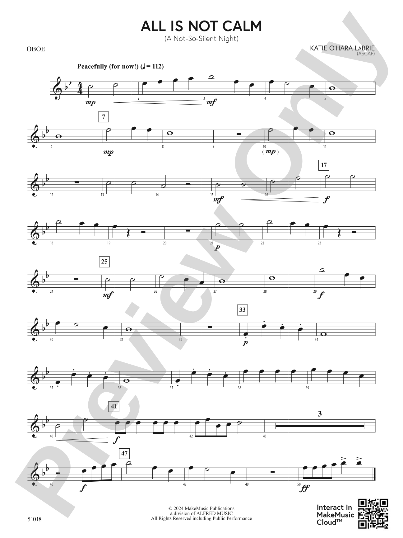 All is NOT Calm: Oboe