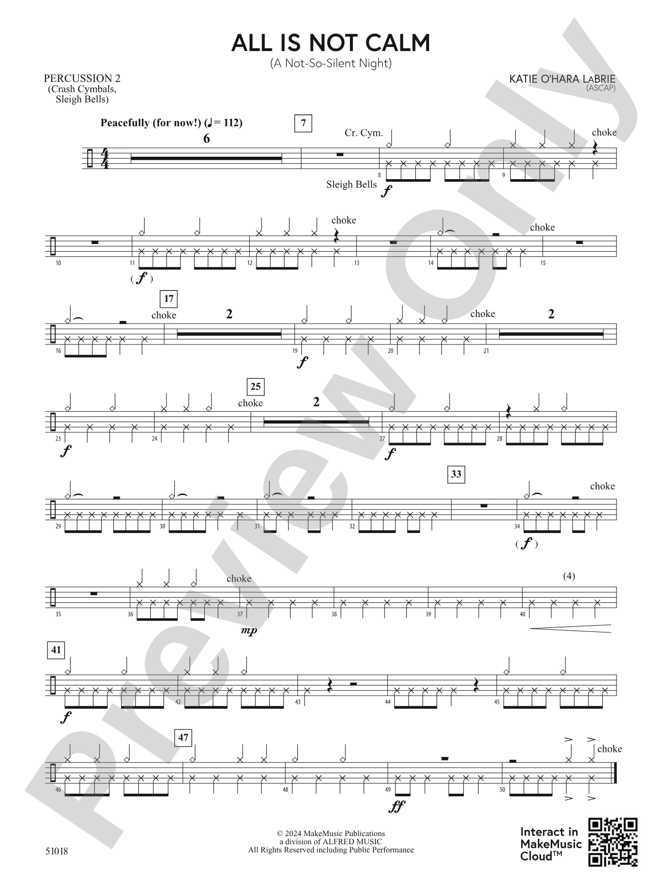 All is NOT Calm: 2nd Percussion