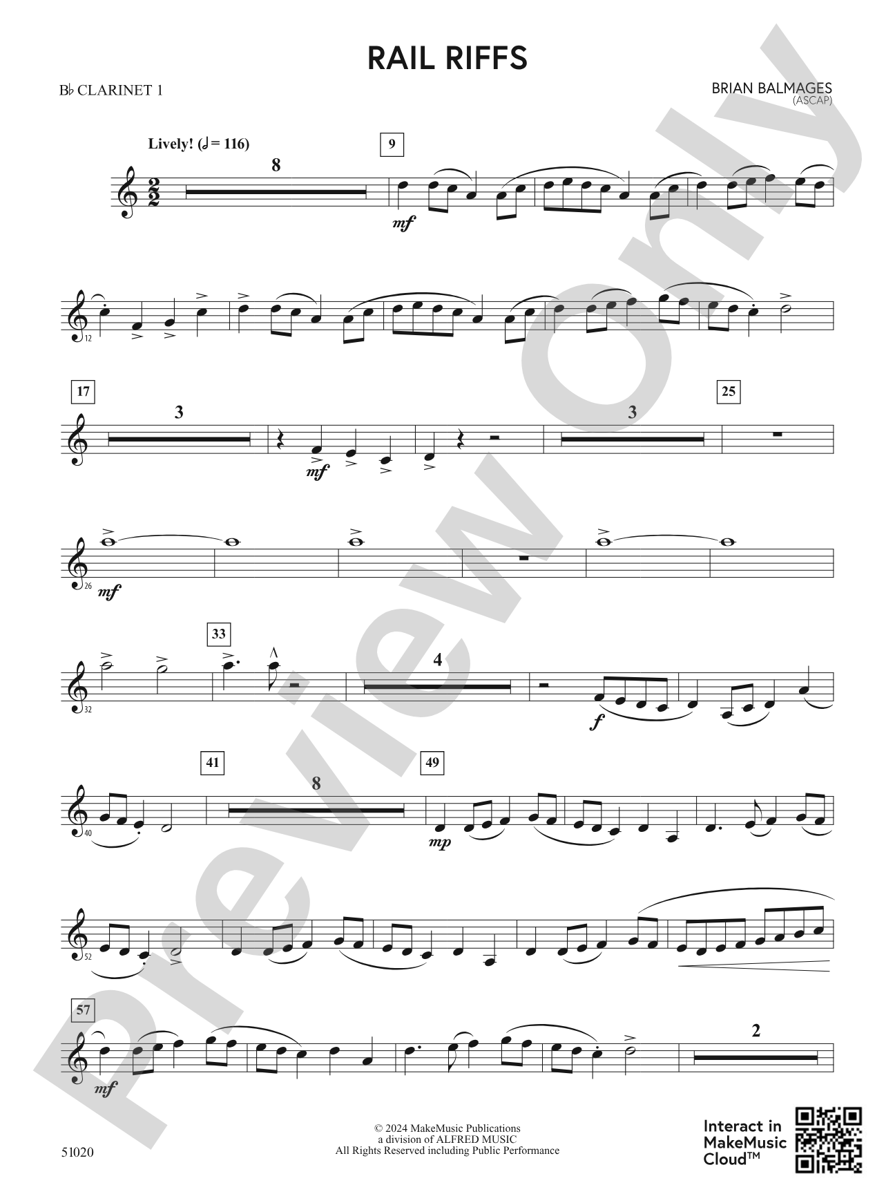 Rail Riffs: 1st B-flat Clarinet