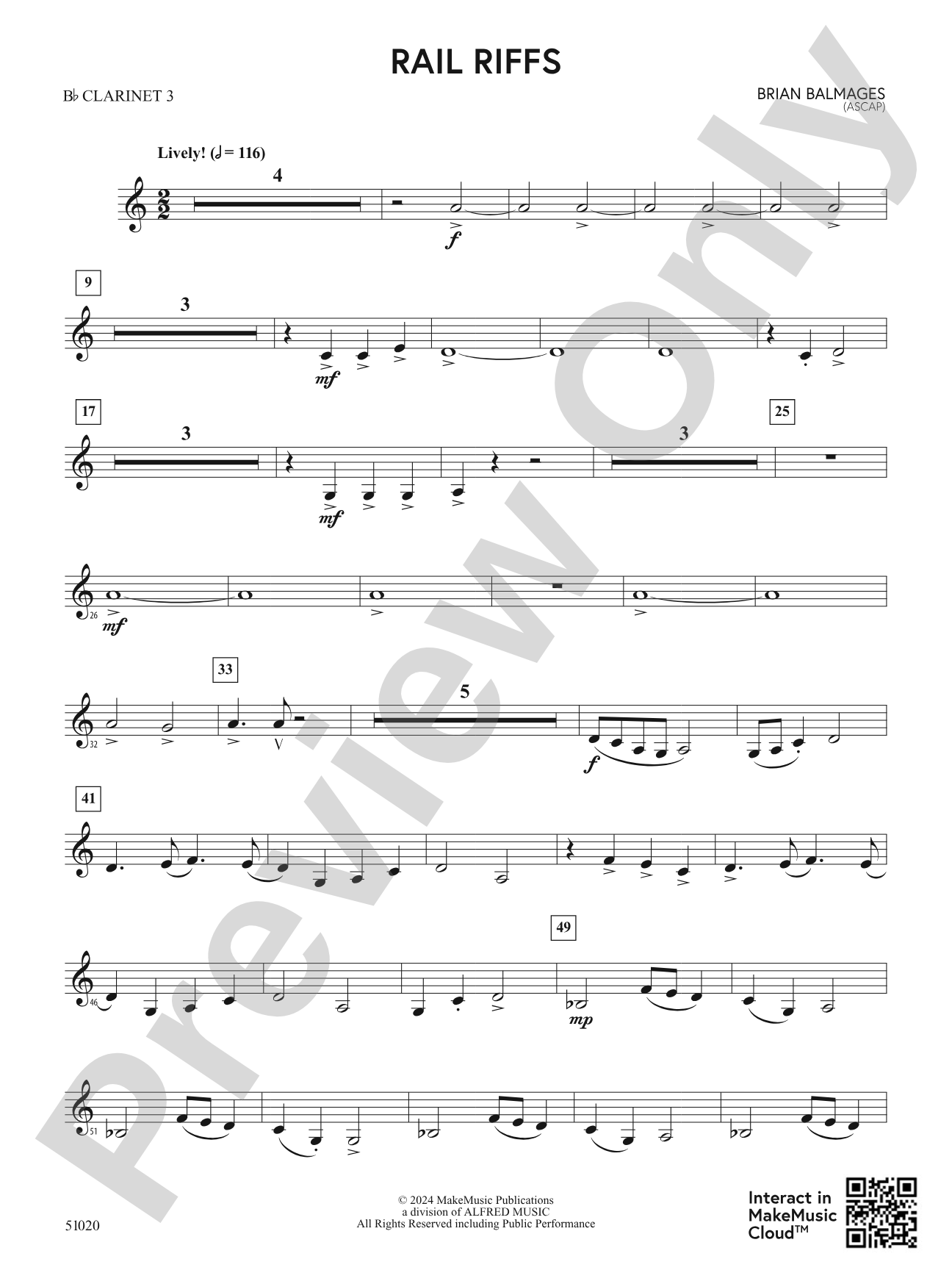 Rail Riffs: 3rd B-flat Clarinet