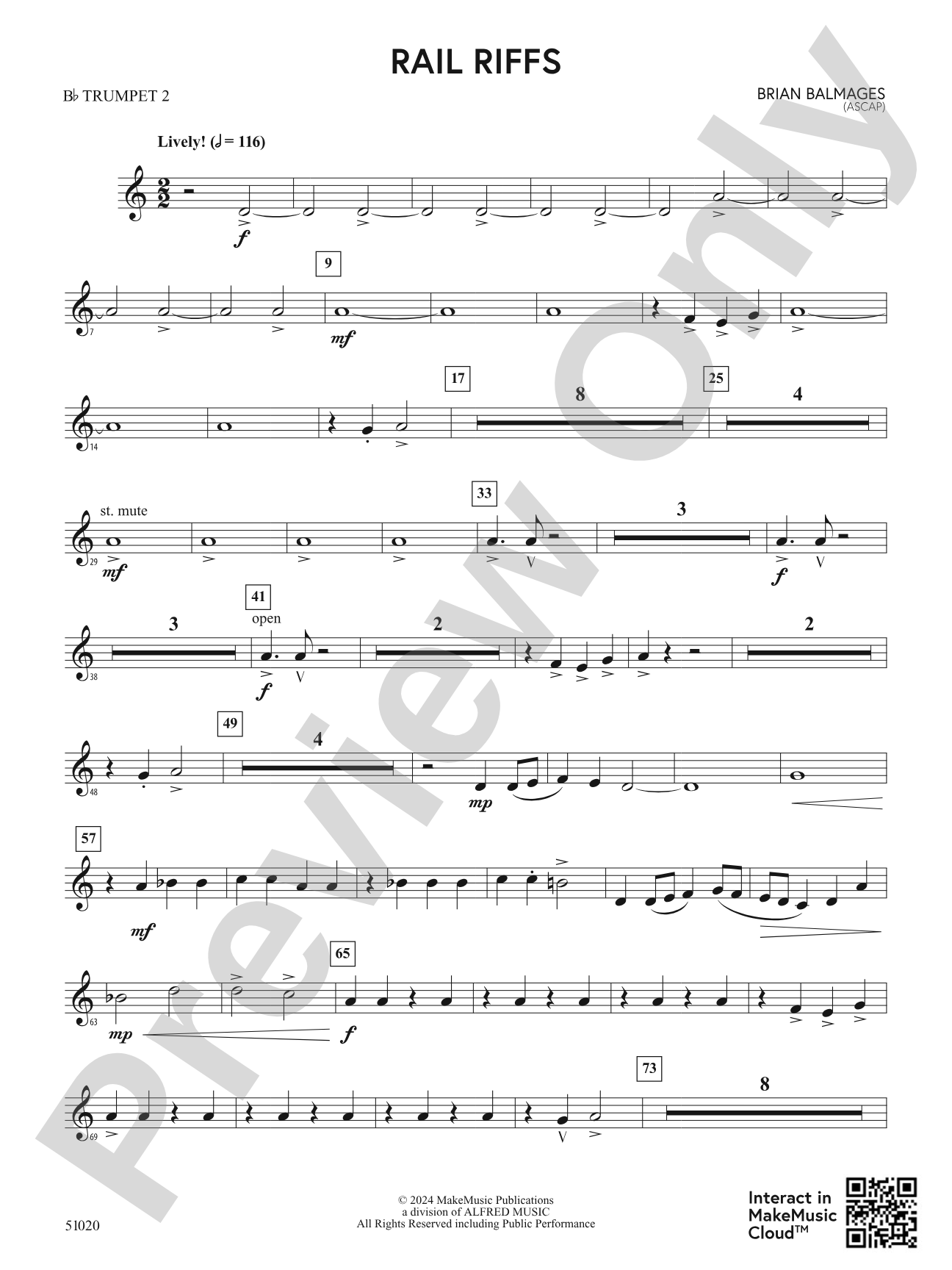 Rail Riffs: 2nd B-flat Trumpet