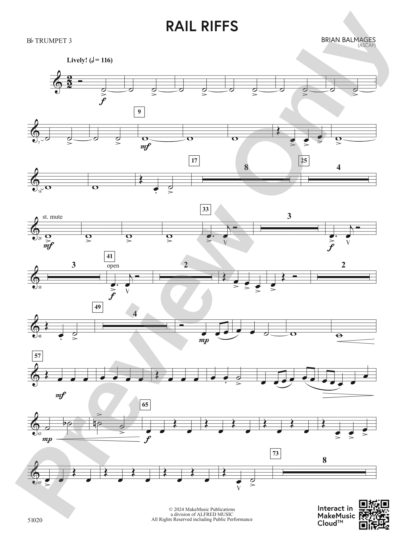 Rail Riffs: 3rd B-flat Trumpet