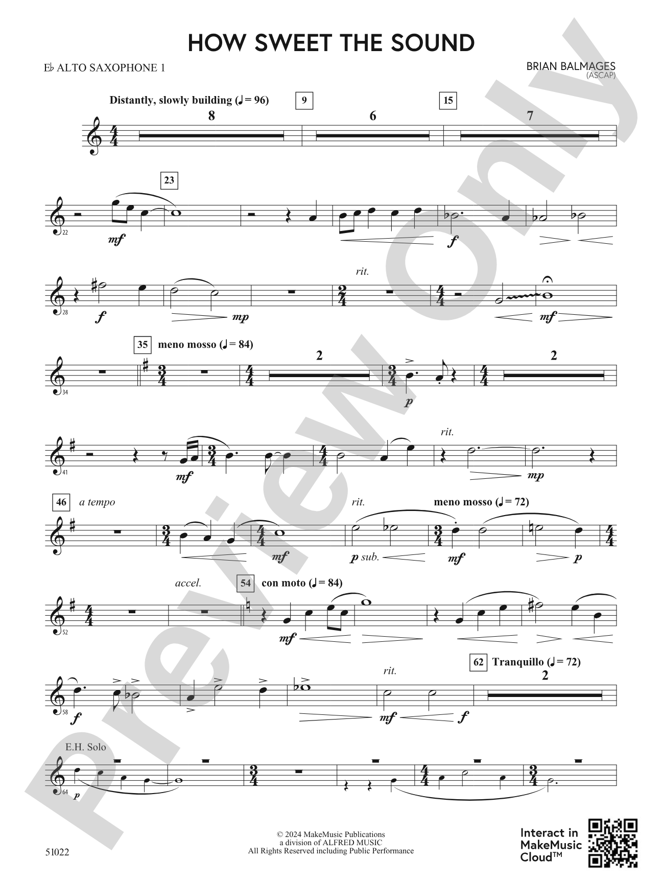How Sweet the Sound: E-flat Alto Saxophone