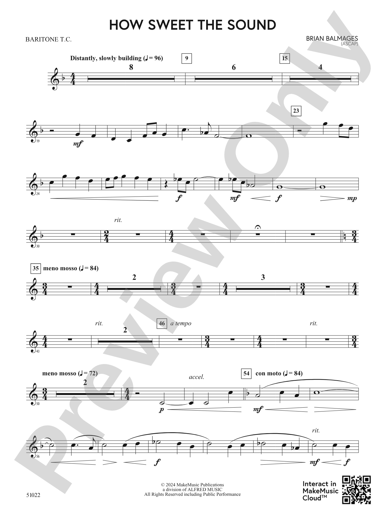 How Sweet the Sound: Baritone T.C.