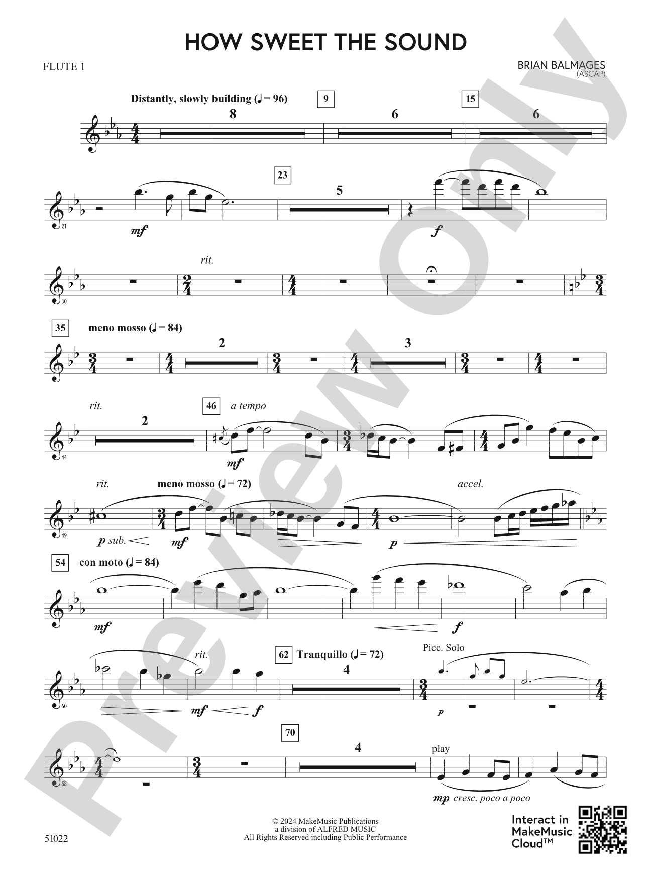 How Sweet the Sound: Flute