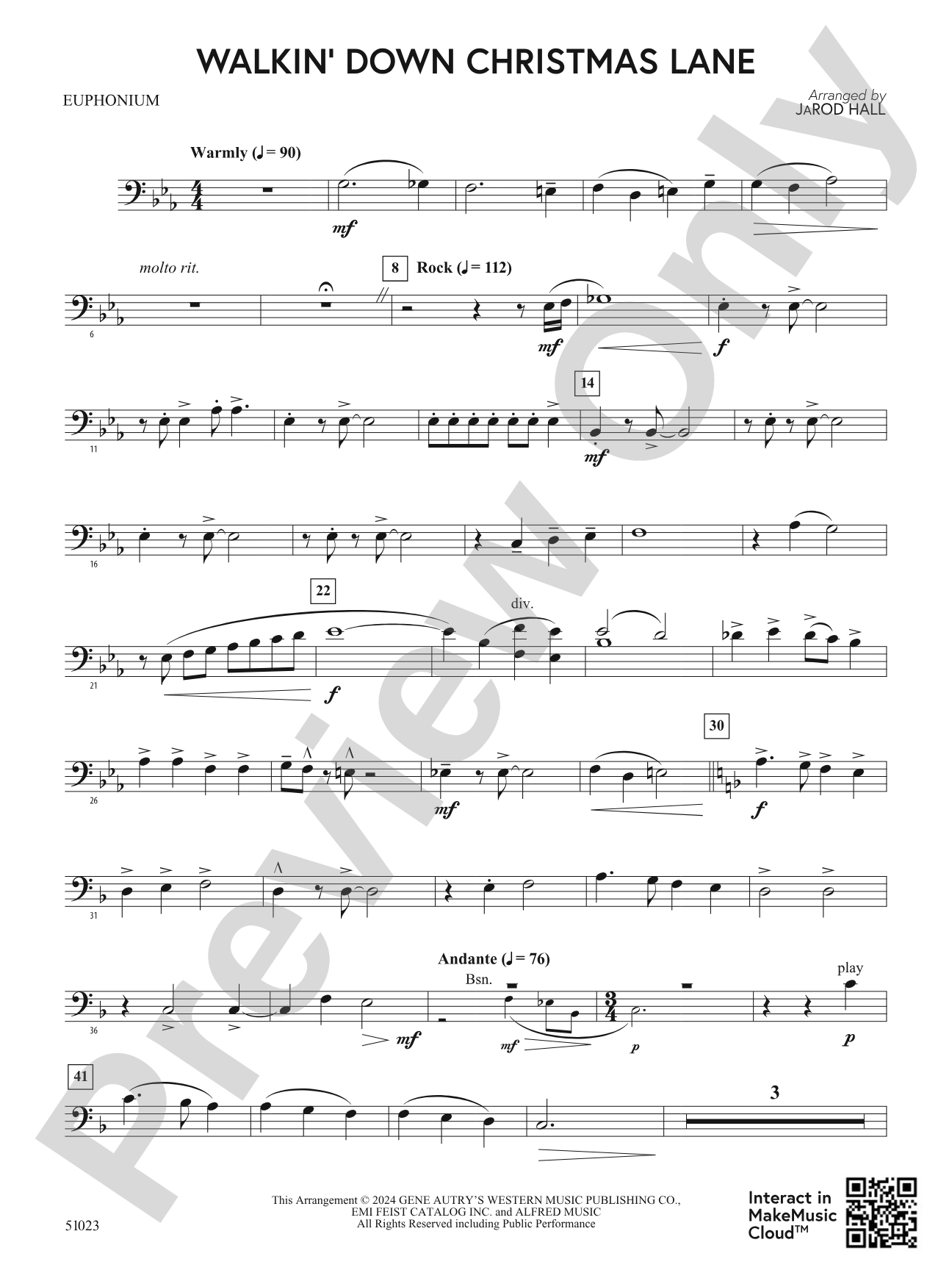 Walkin' Down Christmas Lane: Baritone B.C.