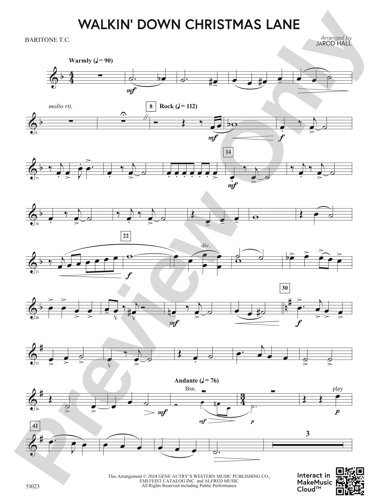 Walkin' Down Christmas Lane: Baritone T.C.