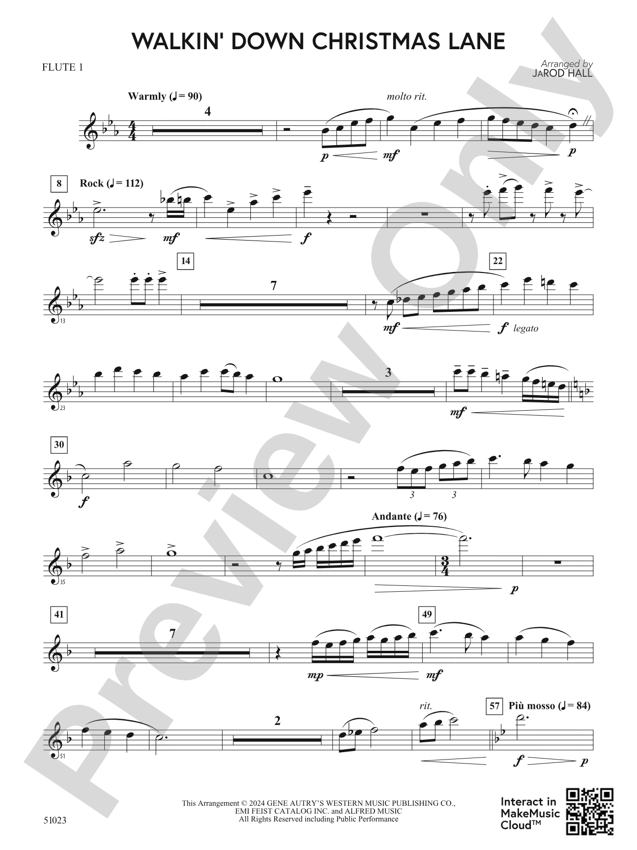 Walkin' Down Christmas Lane: Flute