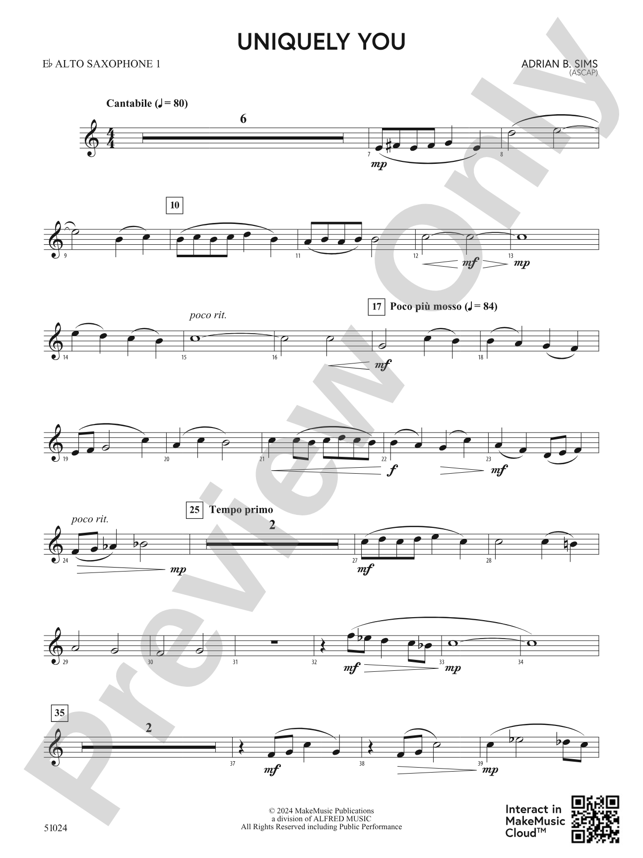 Uniquely You: E-flat Alto Saxophone