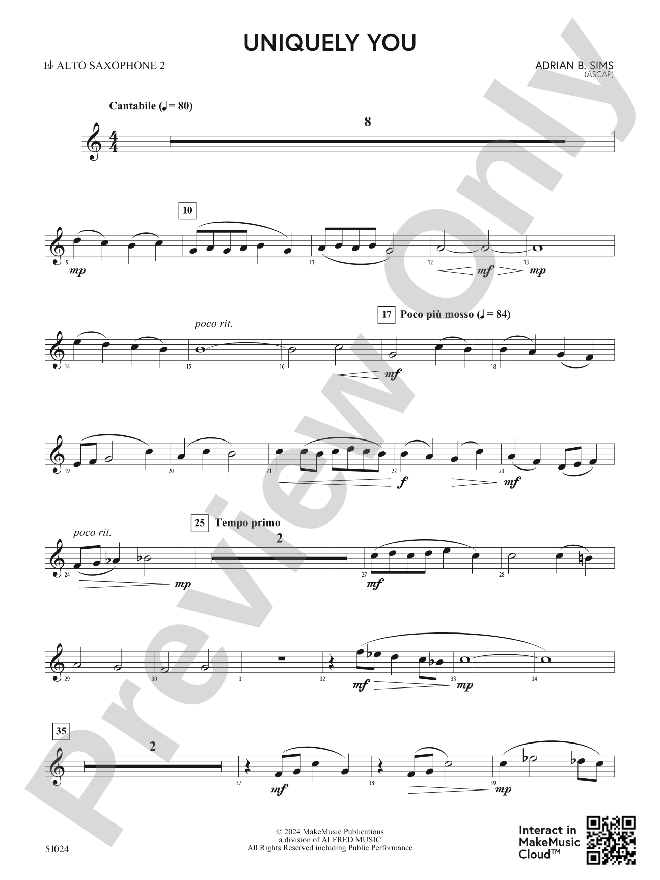 Uniquely You: 2nd E-flat Alto Saxophone