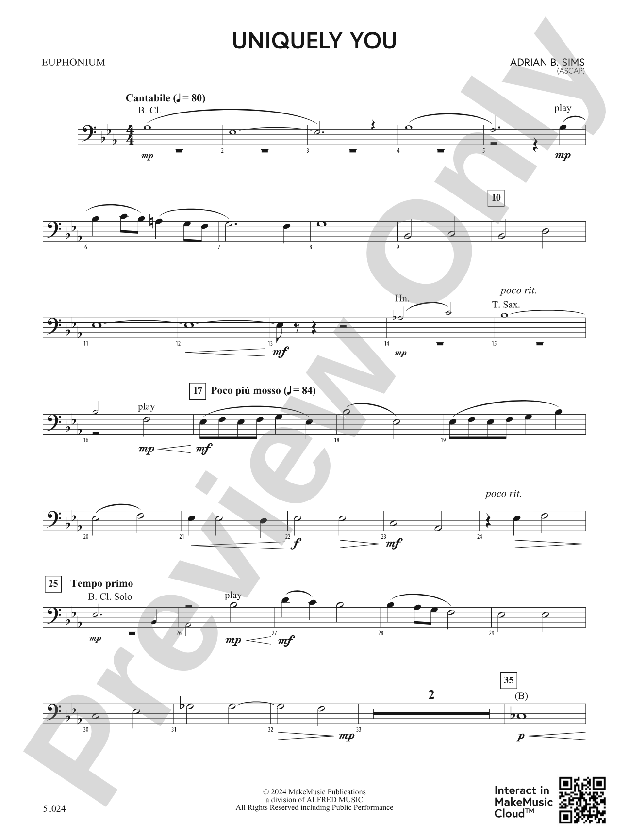 Uniquely You: Baritone B.C.