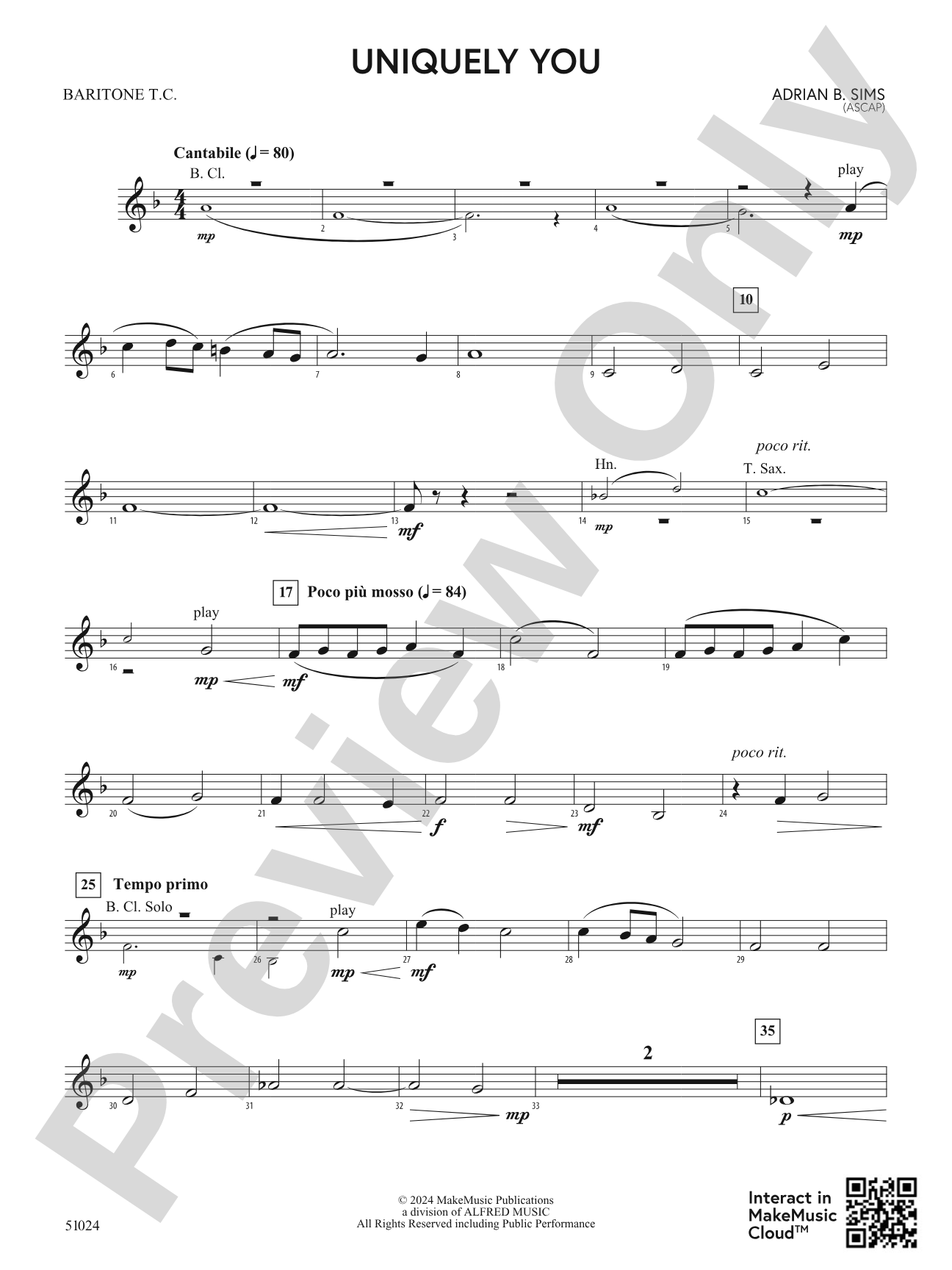 Uniquely You: Baritone T.C.