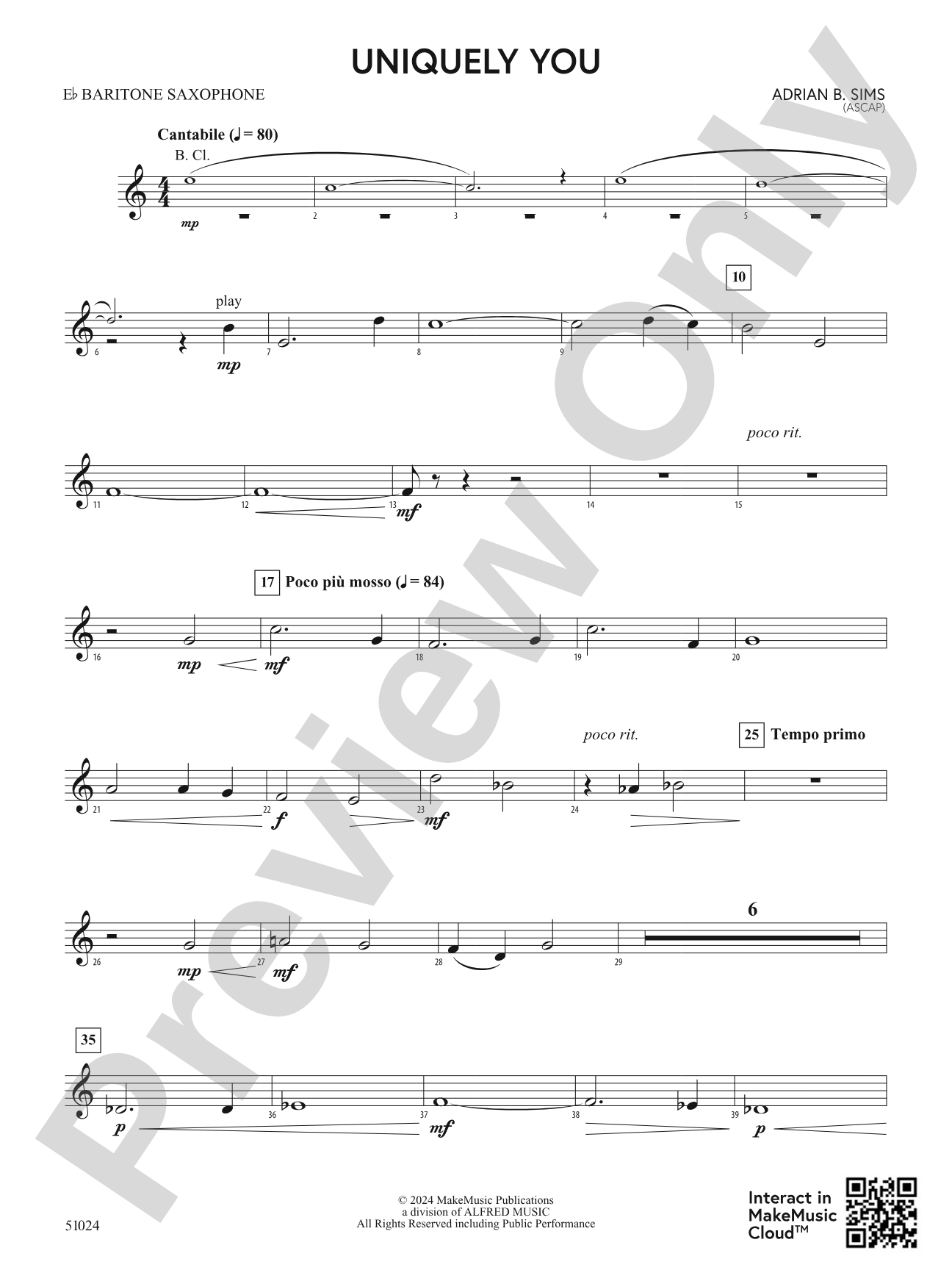 Uniquely You: E-flat Baritone Saxophone