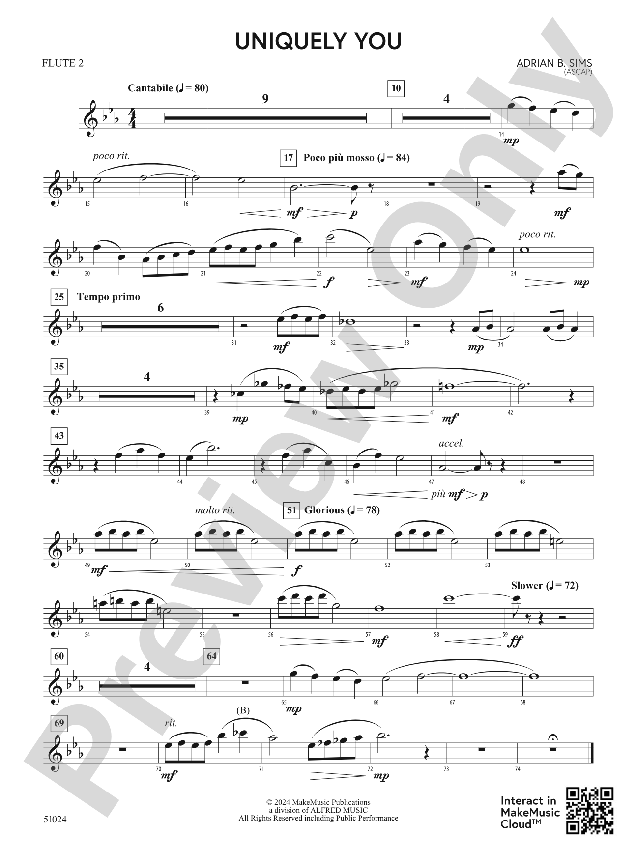 Uniquely You: 2nd Flute