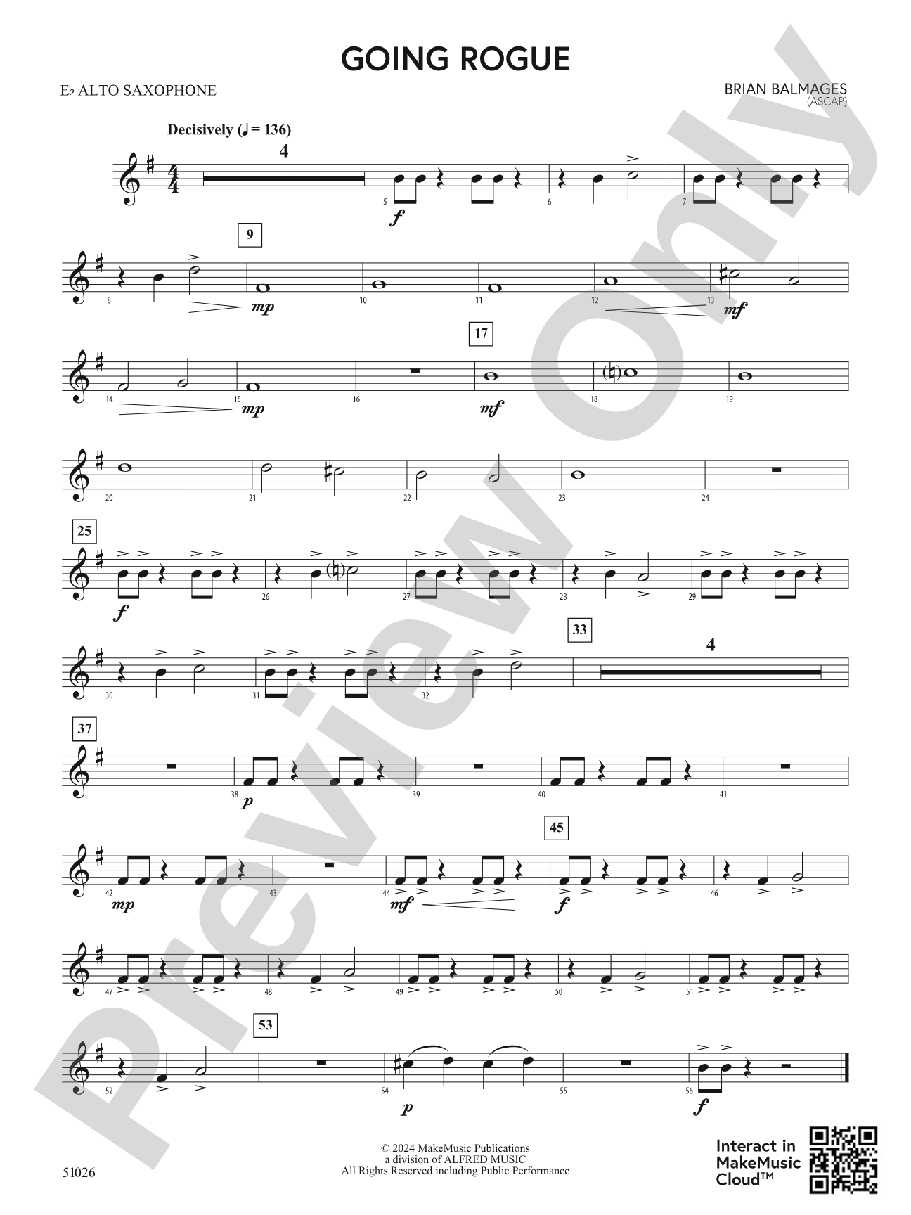 Going Rogue: E-flat Alto Saxophone