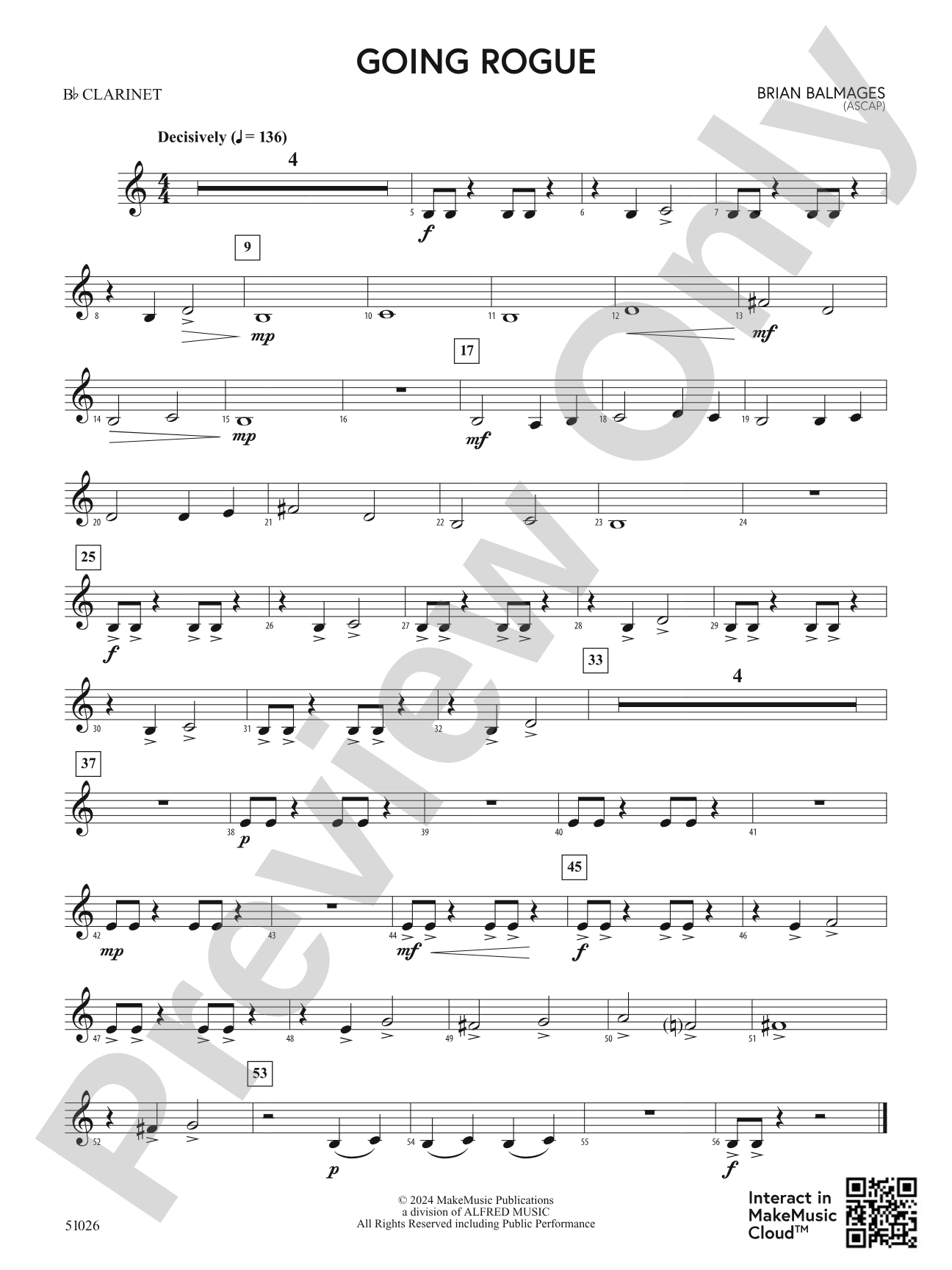 Going Rogue: 1st B-flat Clarinet