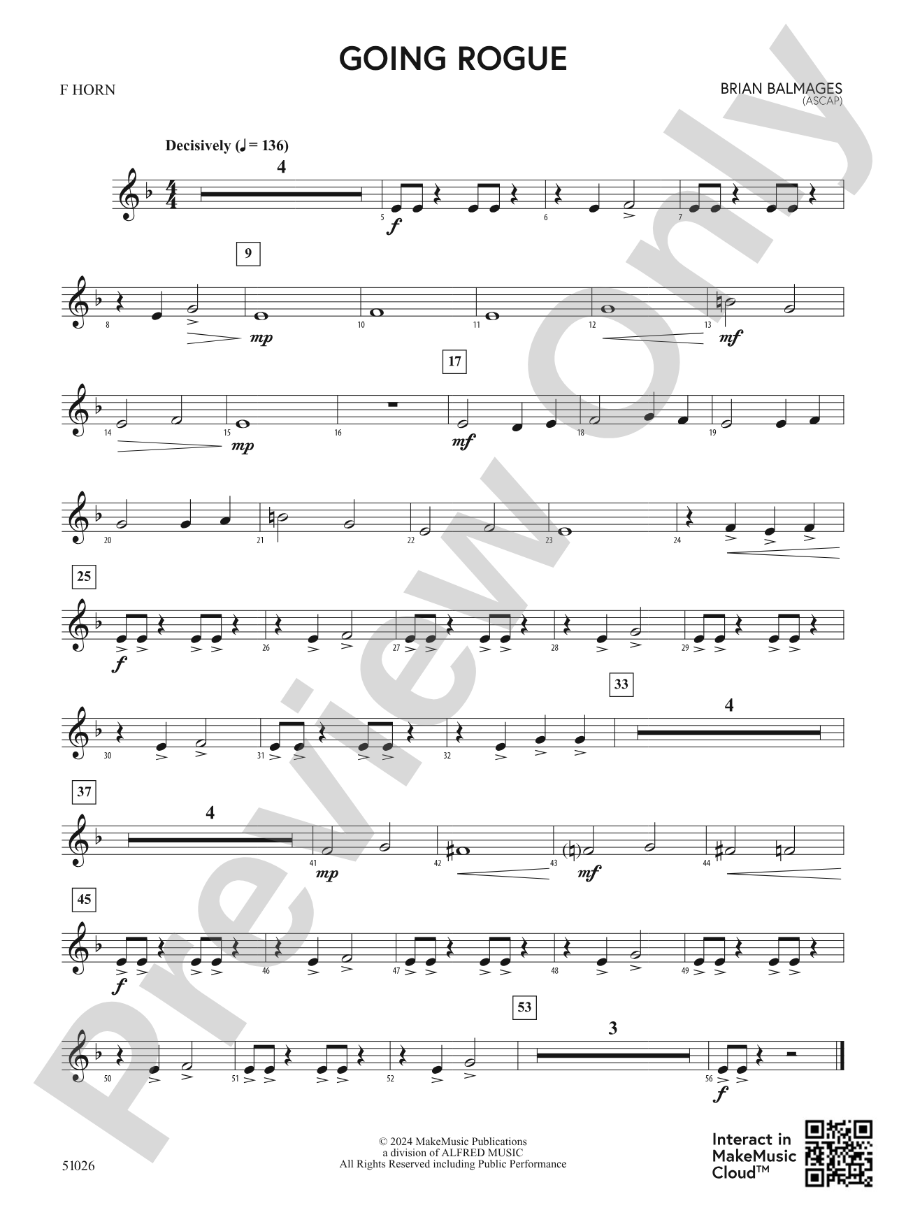 Going Rogue: 1st F Horn