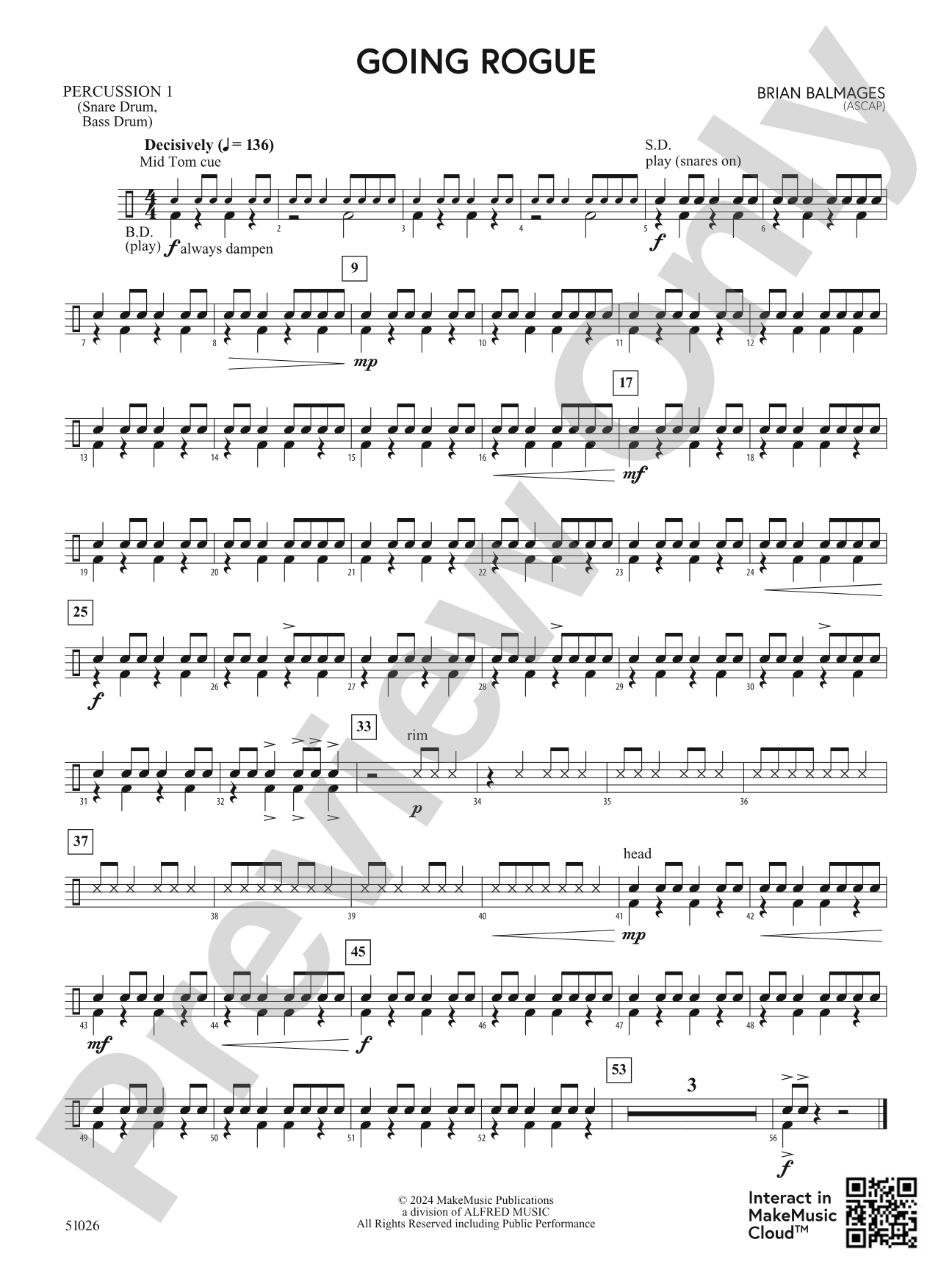 Going Rogue: 1st Percussion