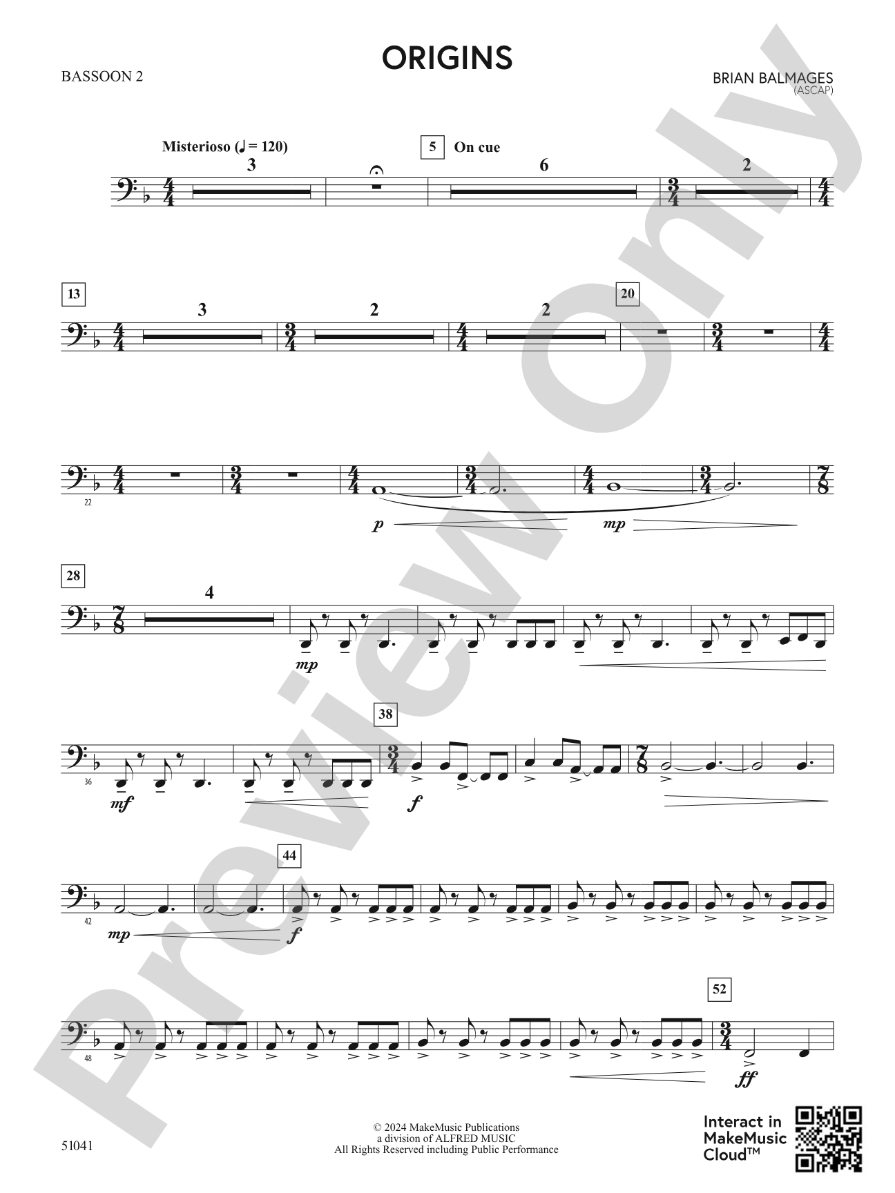 Origins: 2nd Bassoon