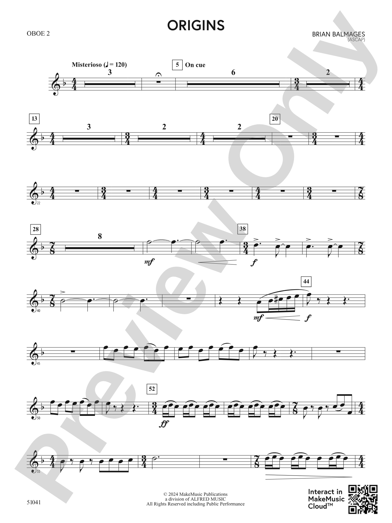 Origins: 2nd Oboe