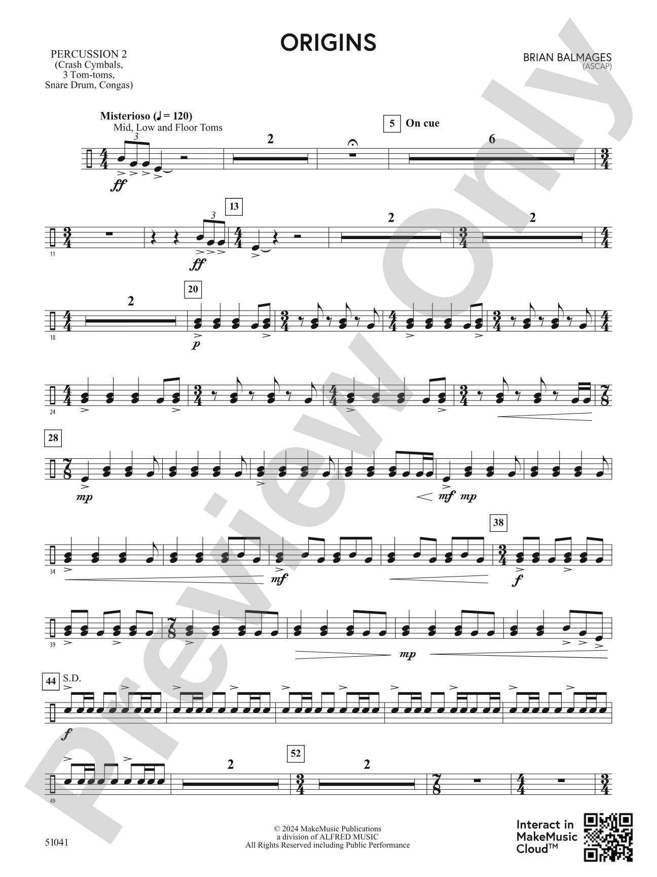 Origins: 2nd Percussion