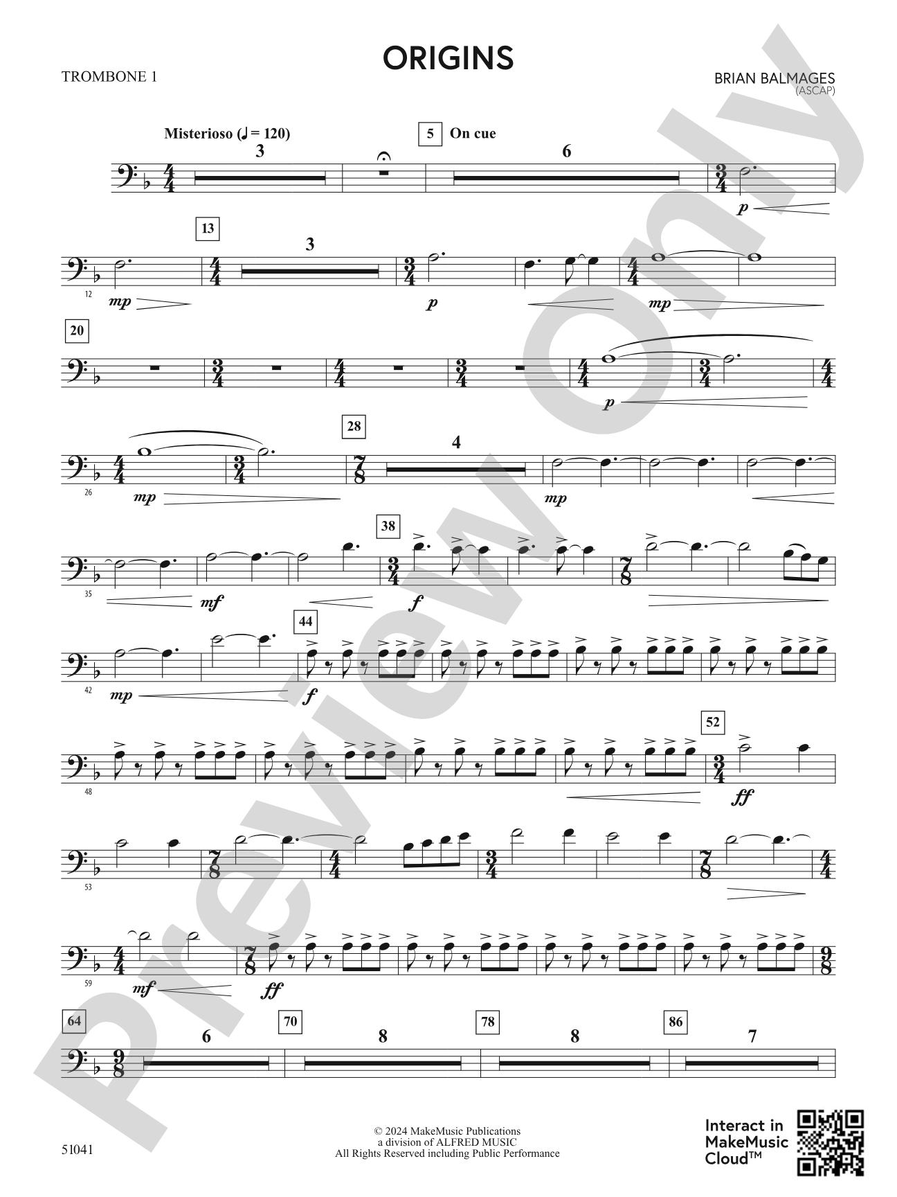 Origins: 1st Trombone