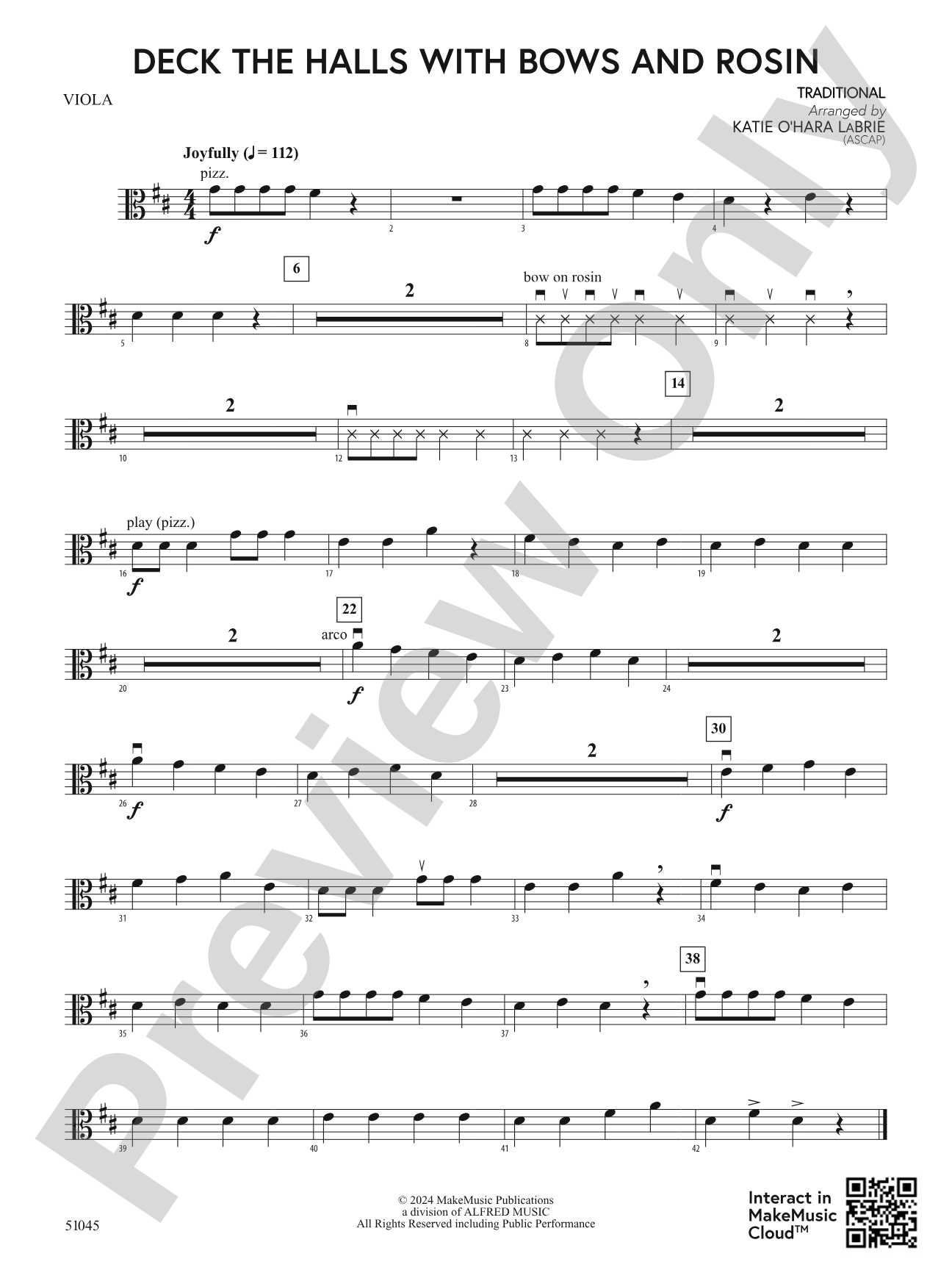 Deck the Halls With Bows and Rosin: Viola