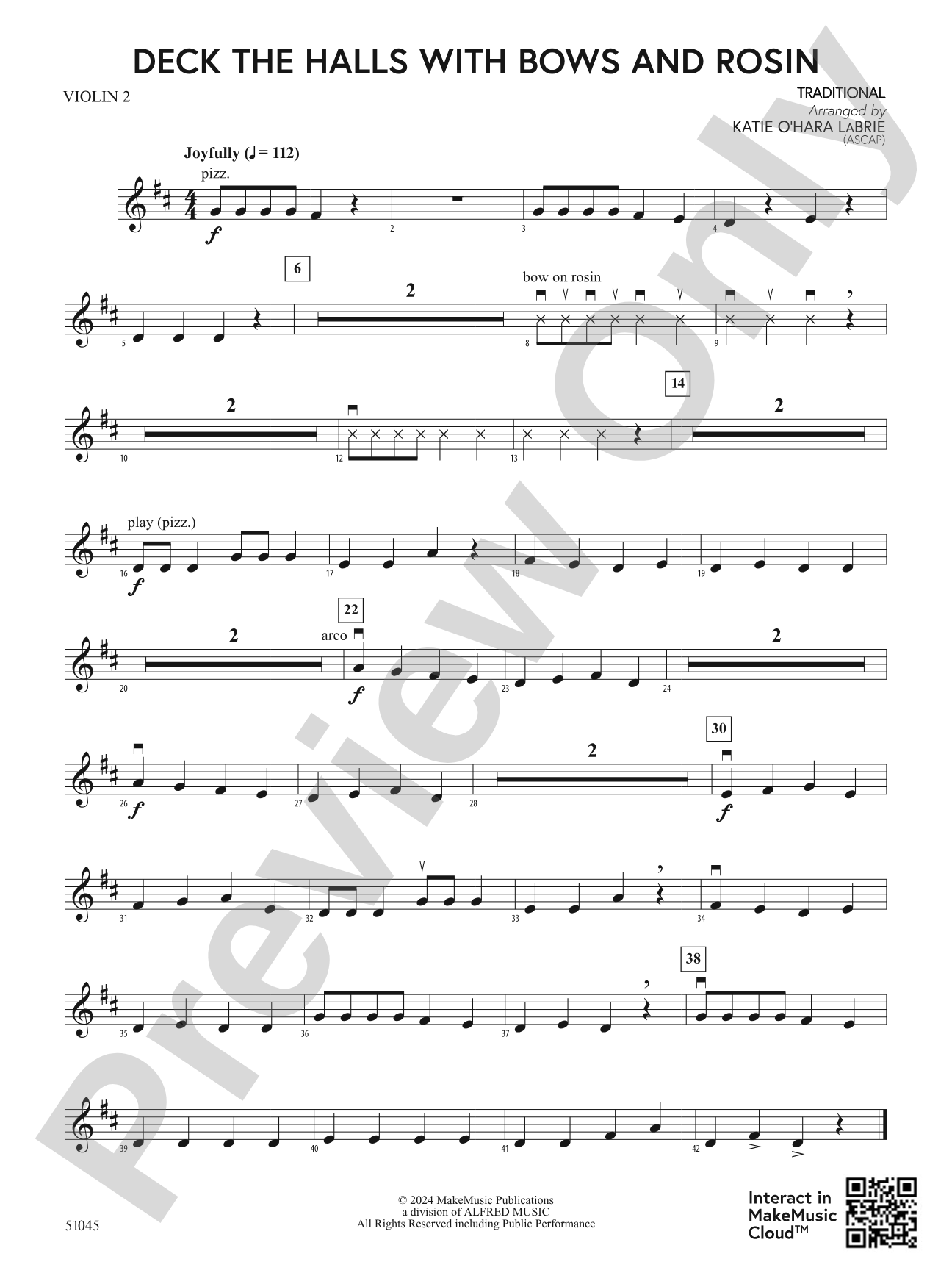 Deck the Halls With Bows and Rosin: 2nd Violin